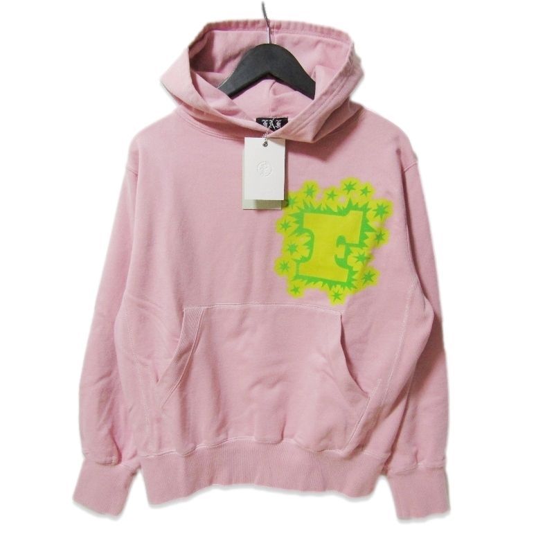 未使用 FAF エフエーエフ FLOCKY LOGO HOODIE 33421205 プルオーバーパーカー プリント ピンク M 27113043 未使用 FAF エフエーエフ FLOCKY LOGO HOODIE 33421205 プルオーバー