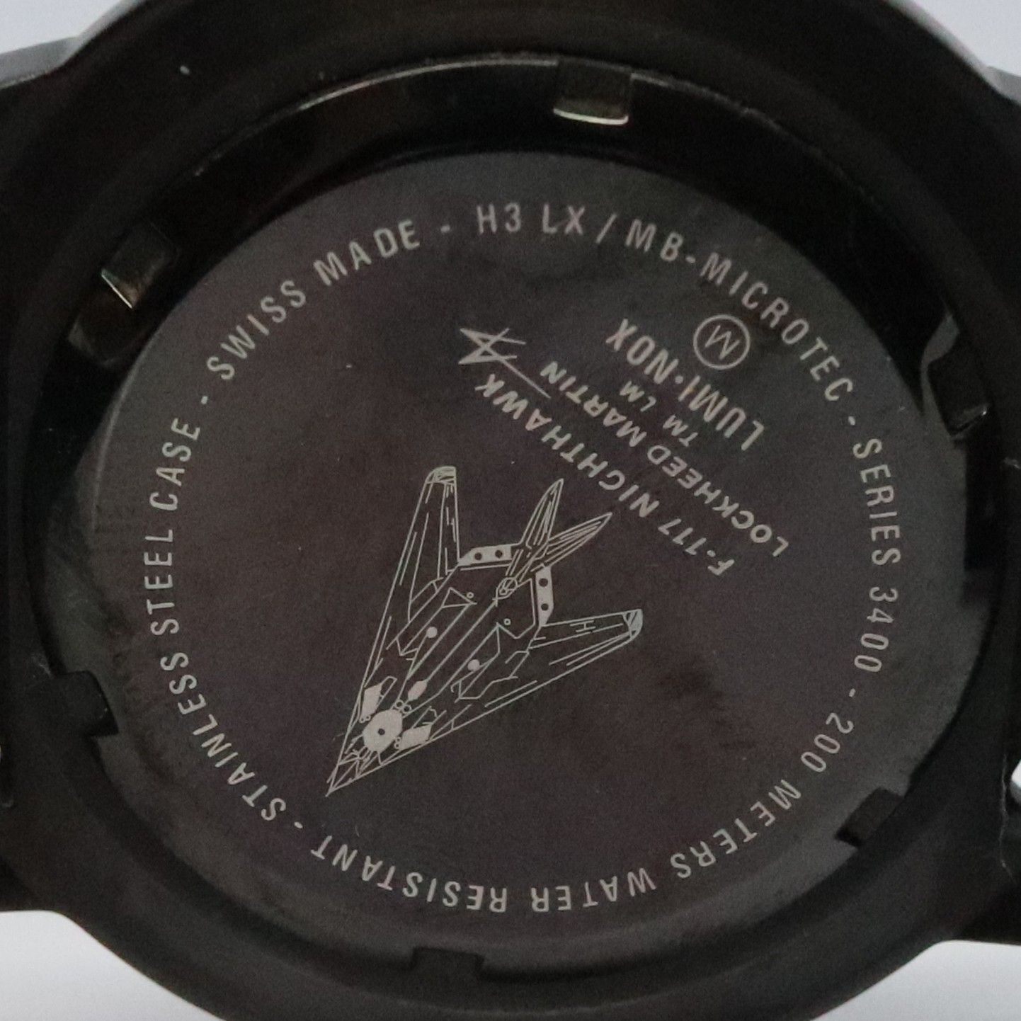 稼働品】LUMINOX ルミノックス F-117 ナイトホーク ブラック 腕時計 