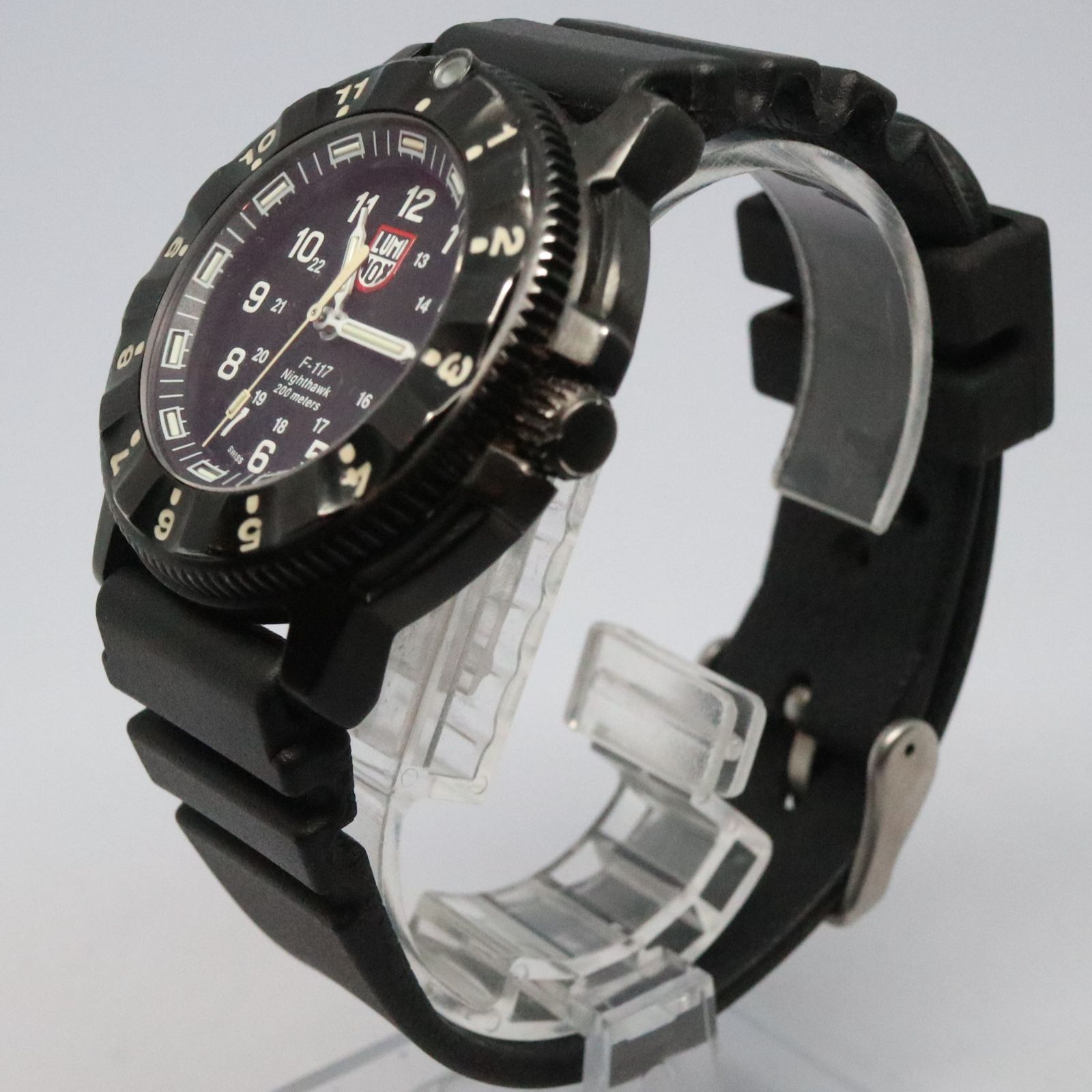 稼働品】LUMINOX ルミノックス F-117 ナイトホーク ブラック 腕時計 