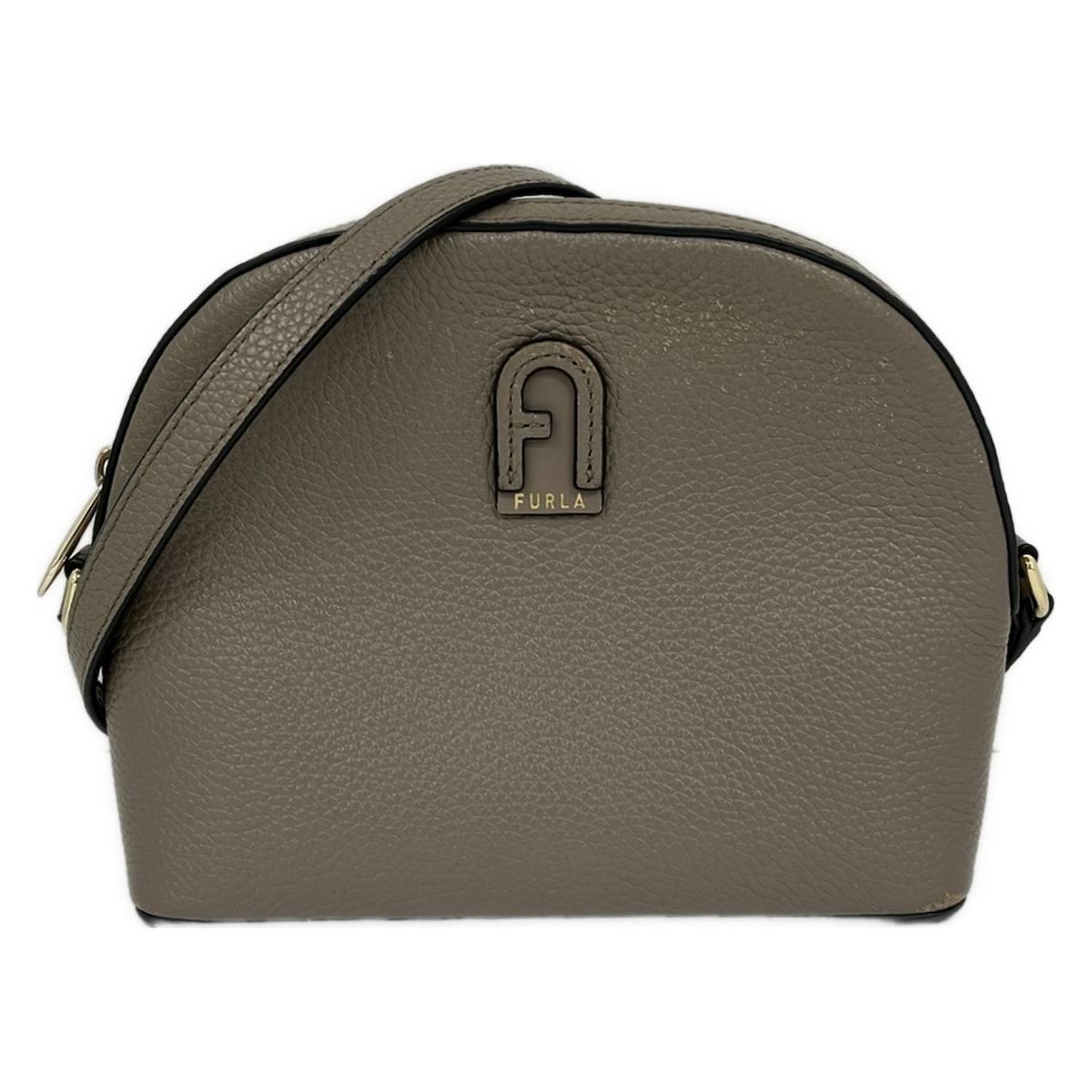 FURLAレザーショルダーバッグ グレージュ FURLA(フルラ)美品 