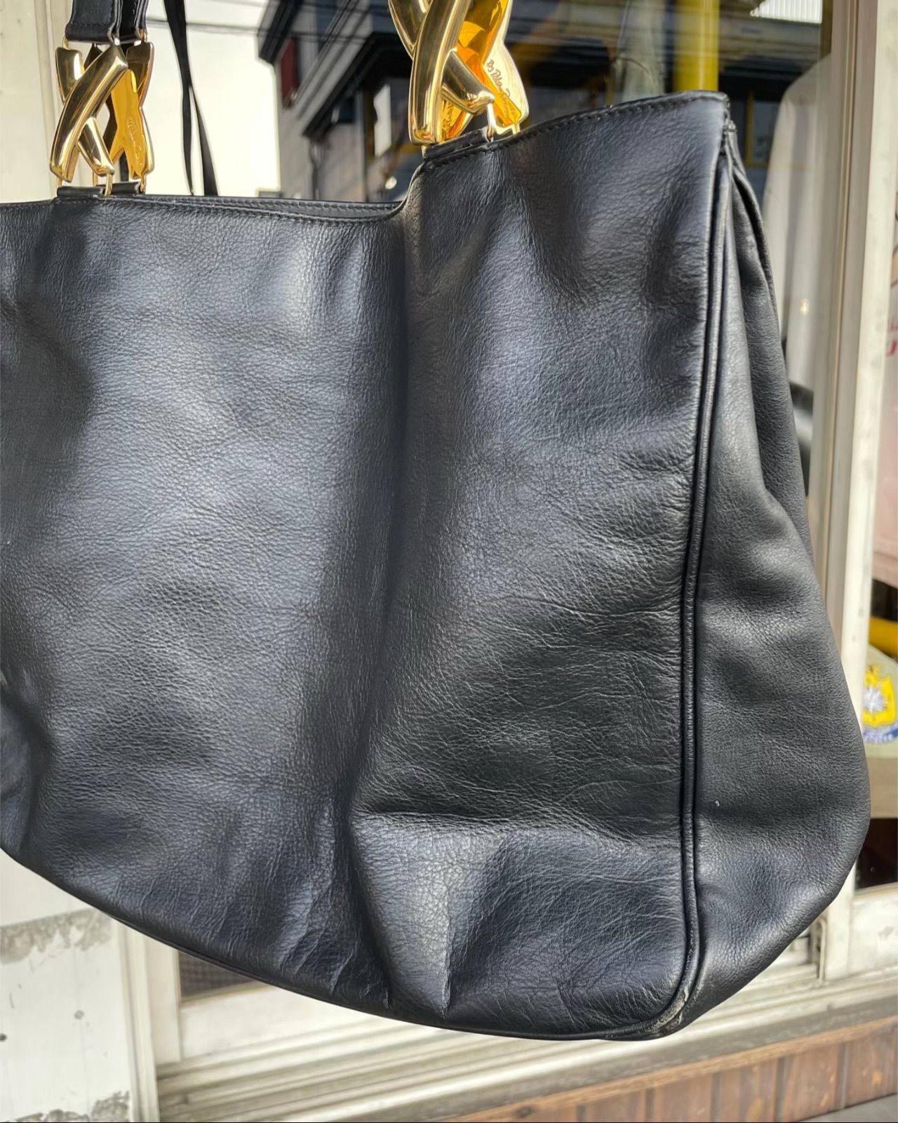 Paloma Picasso パロマピカソ ヴィンテージ 本革レザー トートバッグ 