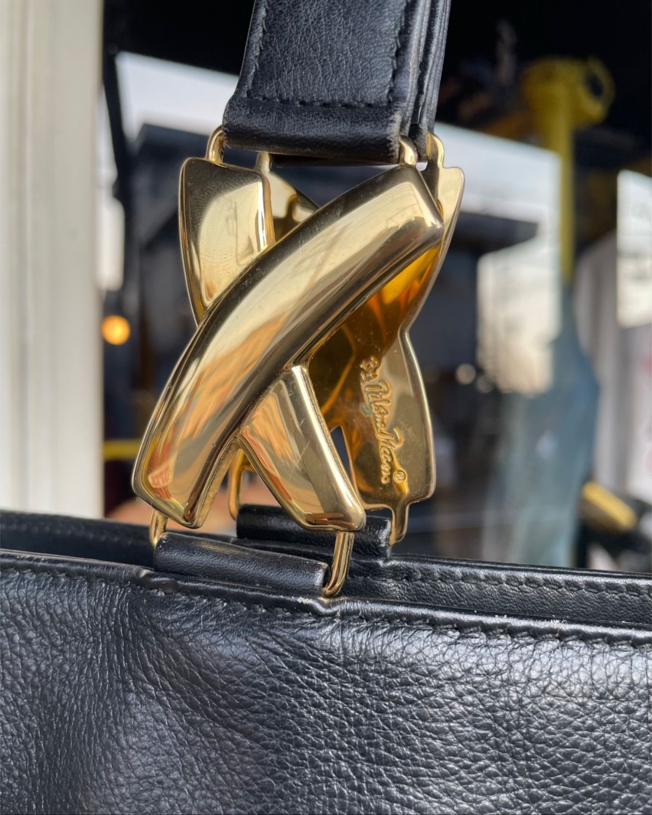 レディース Paloma Picasso パロマピカソ ヴィンテージ 本革レザー 