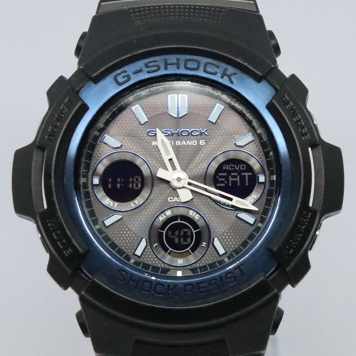稼働品】G-SHOCK ジーショック メタルコアバンド CASIO カシオ AWG 