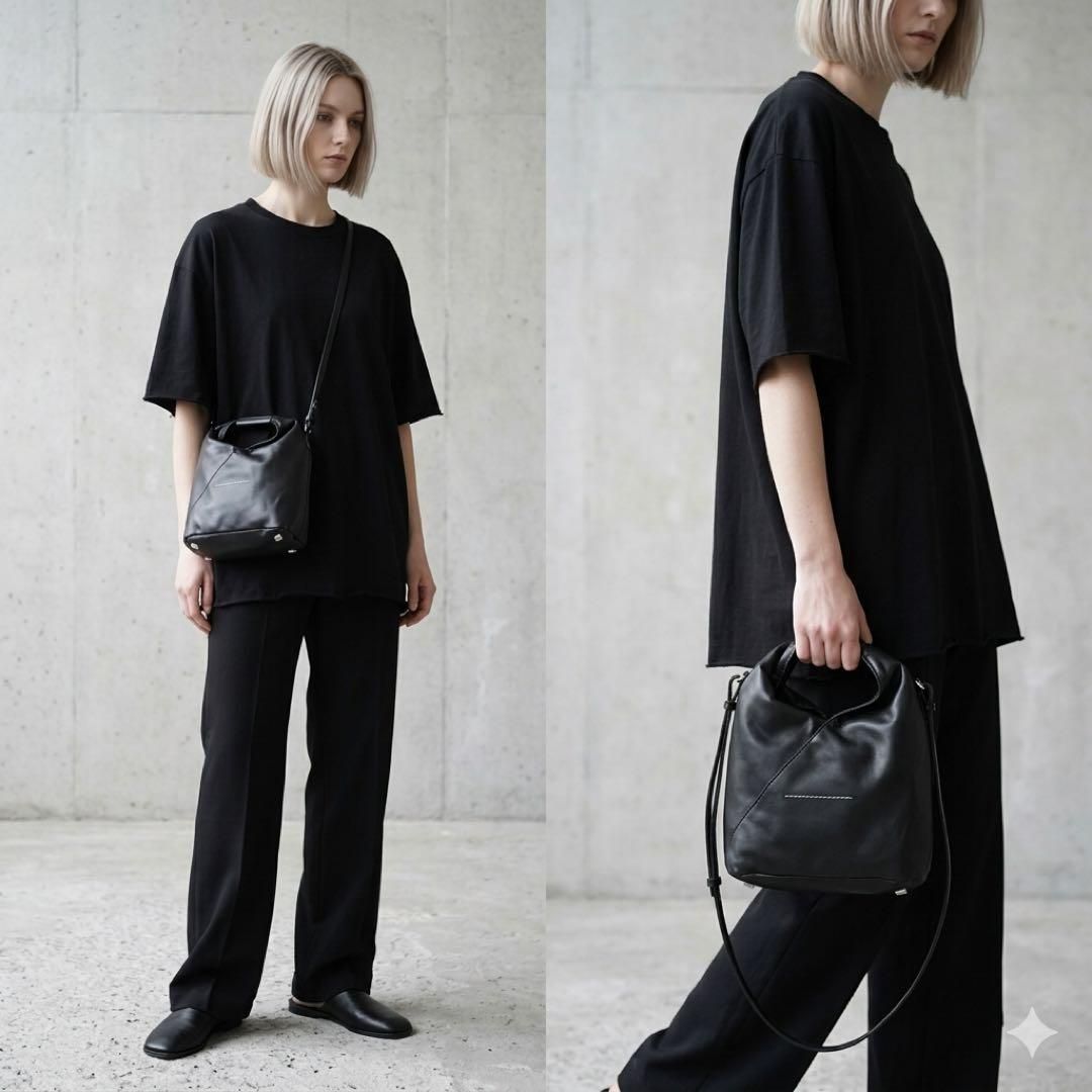 ショルダーバッグ MM6 Japanese nano 2way shoulder bag BLK MM6 エムエム6 メゾンマルジェラ MAISON MARGIELA バッグ 2WAYハンド