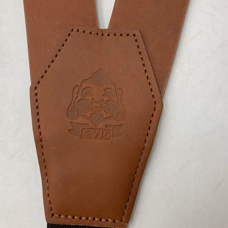 中古品】EVISU エヴィス 初期モデル (U無し) LEATHER SUSPENDERS