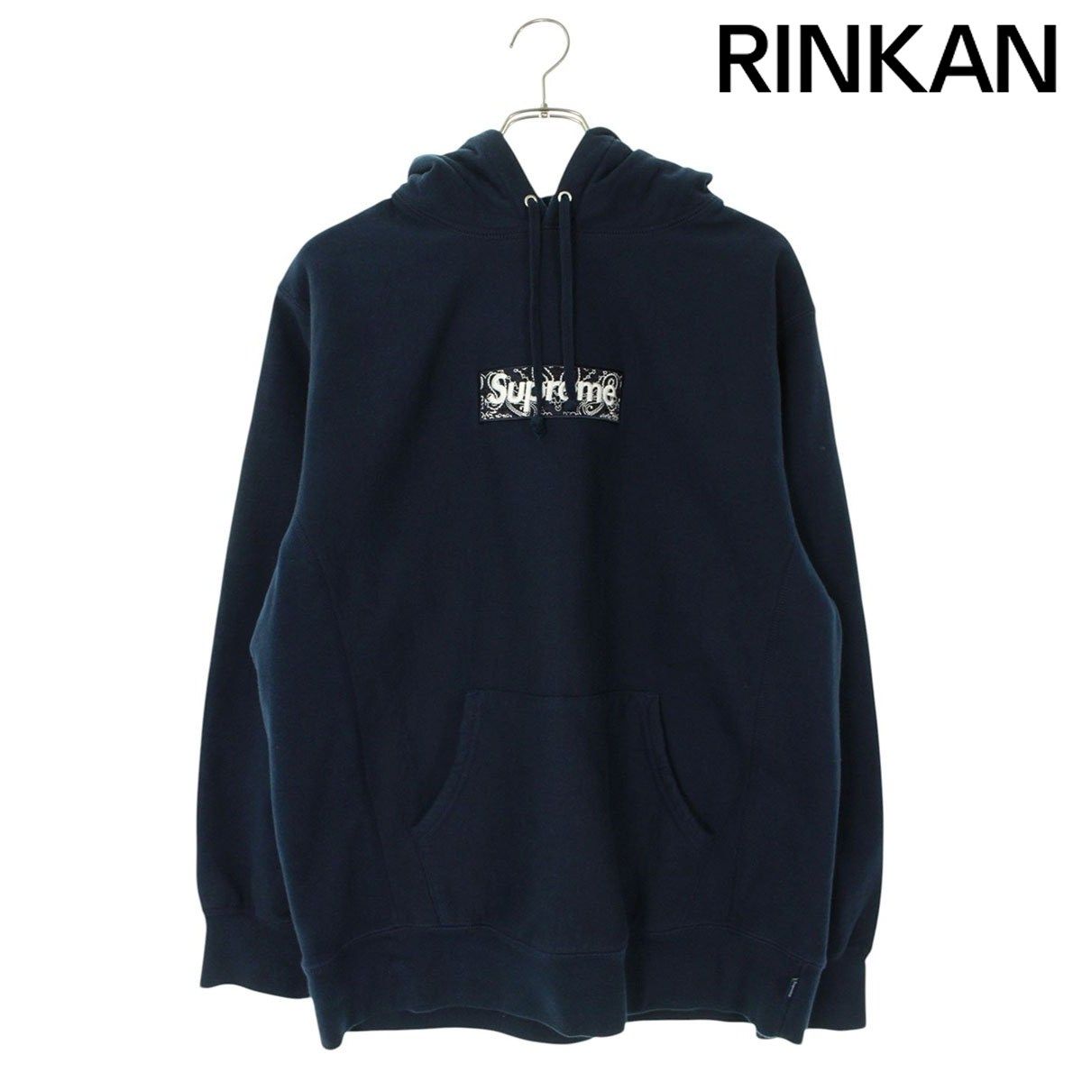 シュプリーム 19AW Bandana Box Logo Hooded Sweatshirt バンダナ 