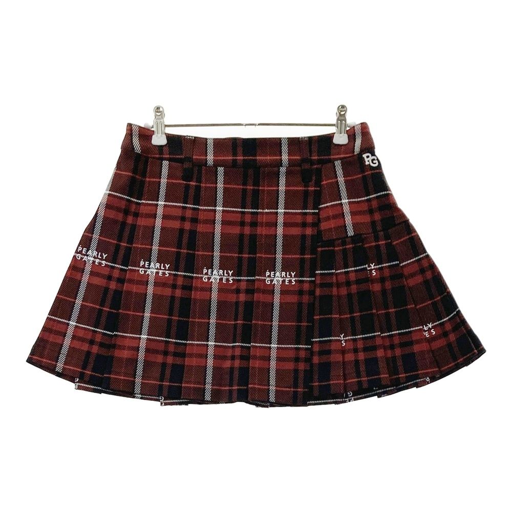 PEARLY GATES チェック柄ゴルフスカートサイズ00 サイズ：0 PEARLY GATES パーリーゲイツ ストレッチ プリーツスカート