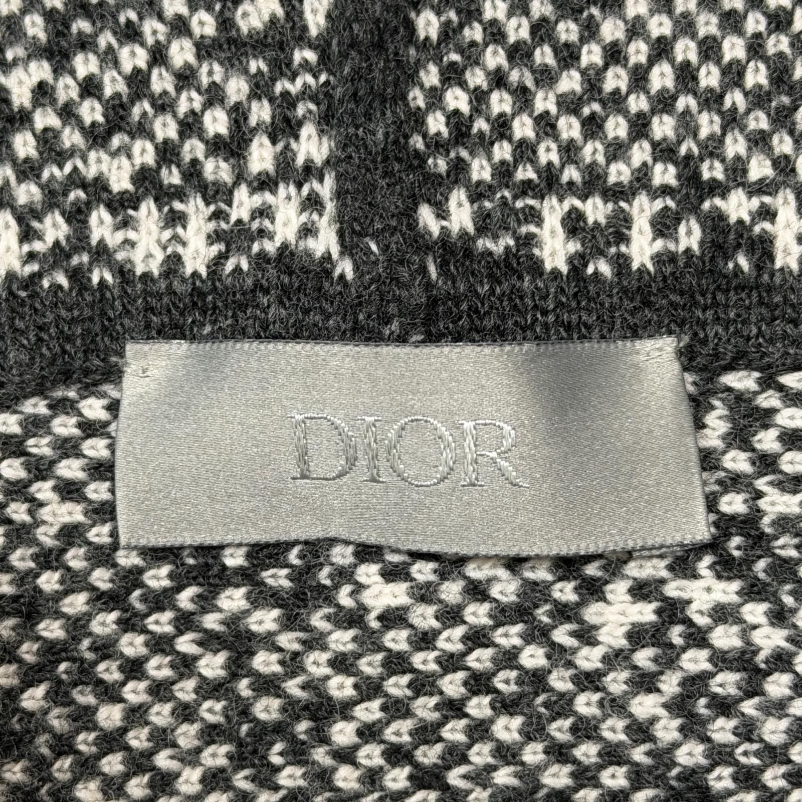 Dior 20AW Wool Noise Whole Pattern Zip Hoodie アトリエロゴジップ