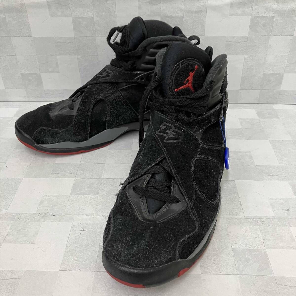 NIKE AIR JORDAN 8 RETRO BLACK CEMENT◇ 305381-022 ブラック 
