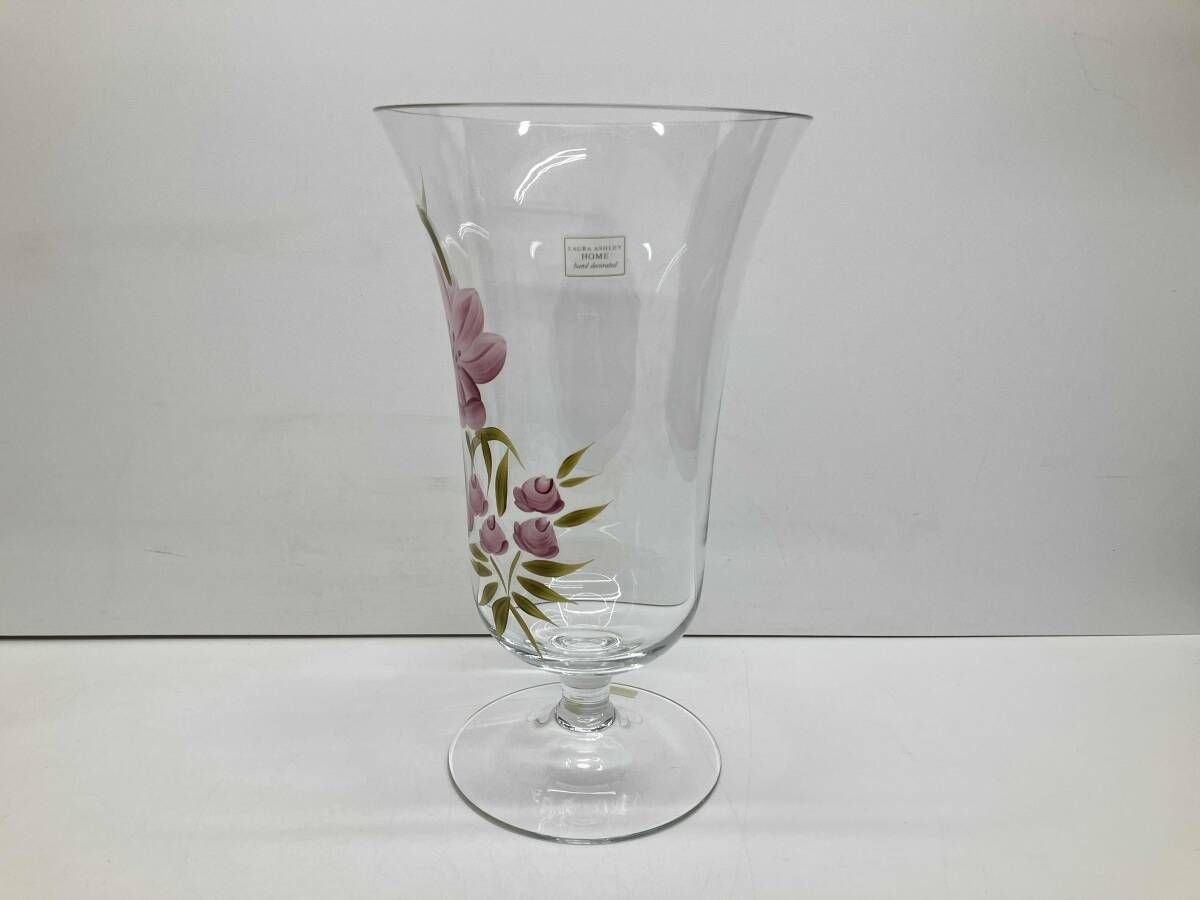 ローラアシュレイ LauraAshrey 取っ手付き フラワーベース 花瓶 美品 LAURA ASHLEY HOME 花瓶 フラワーベース ローラアシュレイ - メルカリ