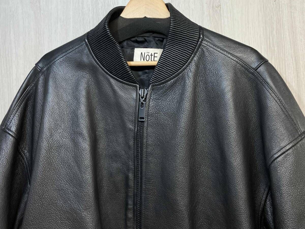 NötE Ballon Bomber Jacket 本革 レザー バロン ボンバー ジャケット