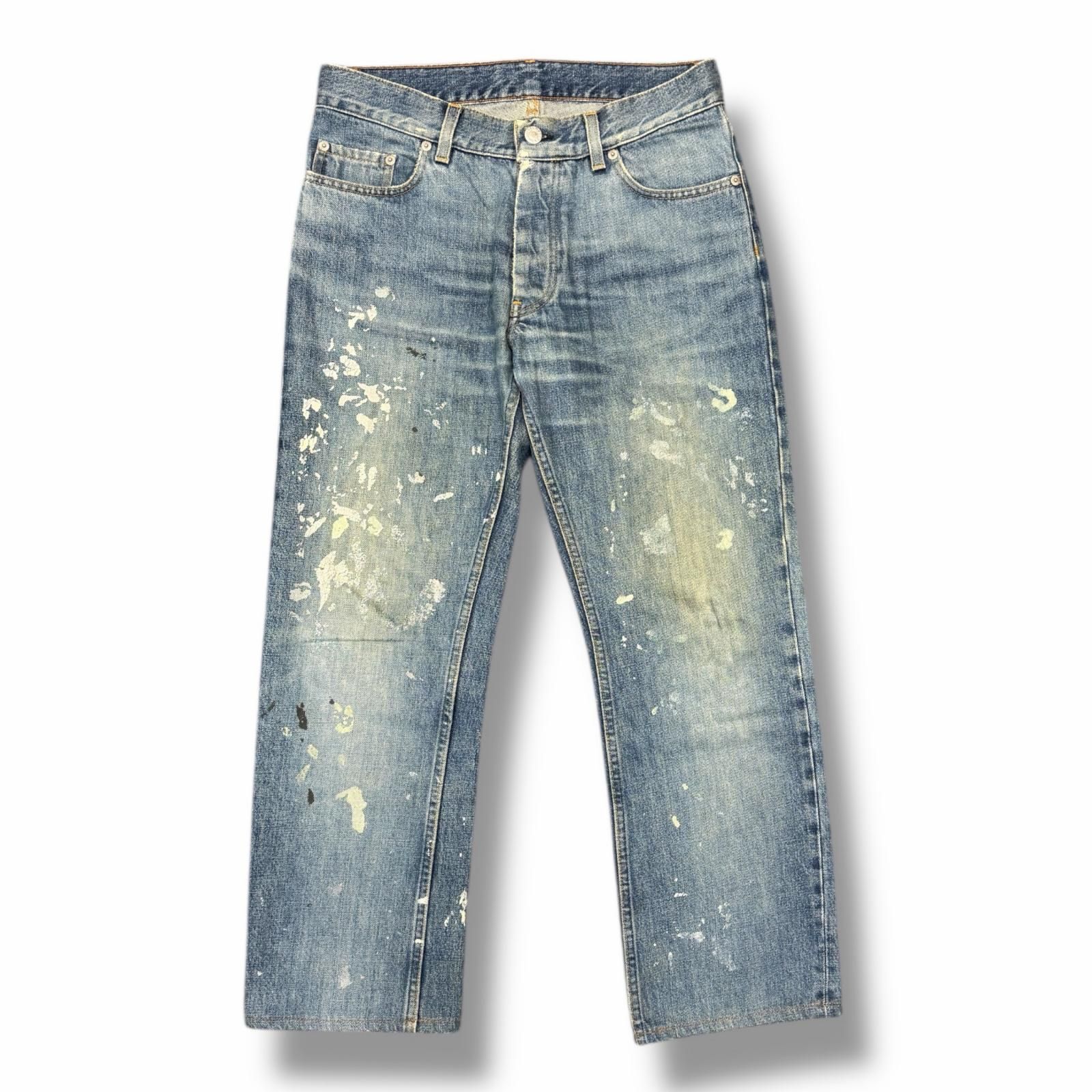 HELMUT LANG ペイント加工デニムパンツ ジーンズ ヘルムートラング 