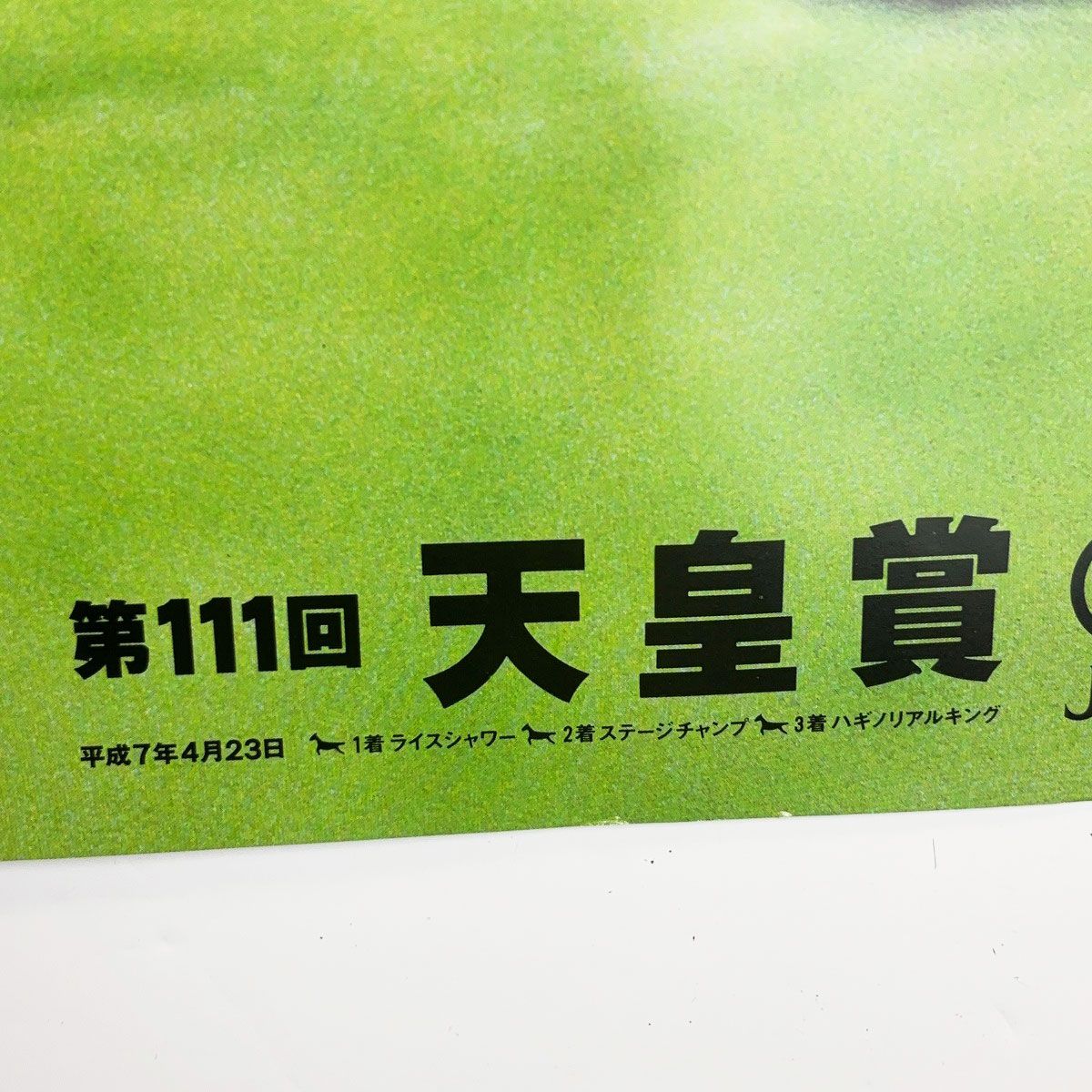 第111回 天皇賞(春) ポスター B2 ライスシャワー ステージチャンプ 