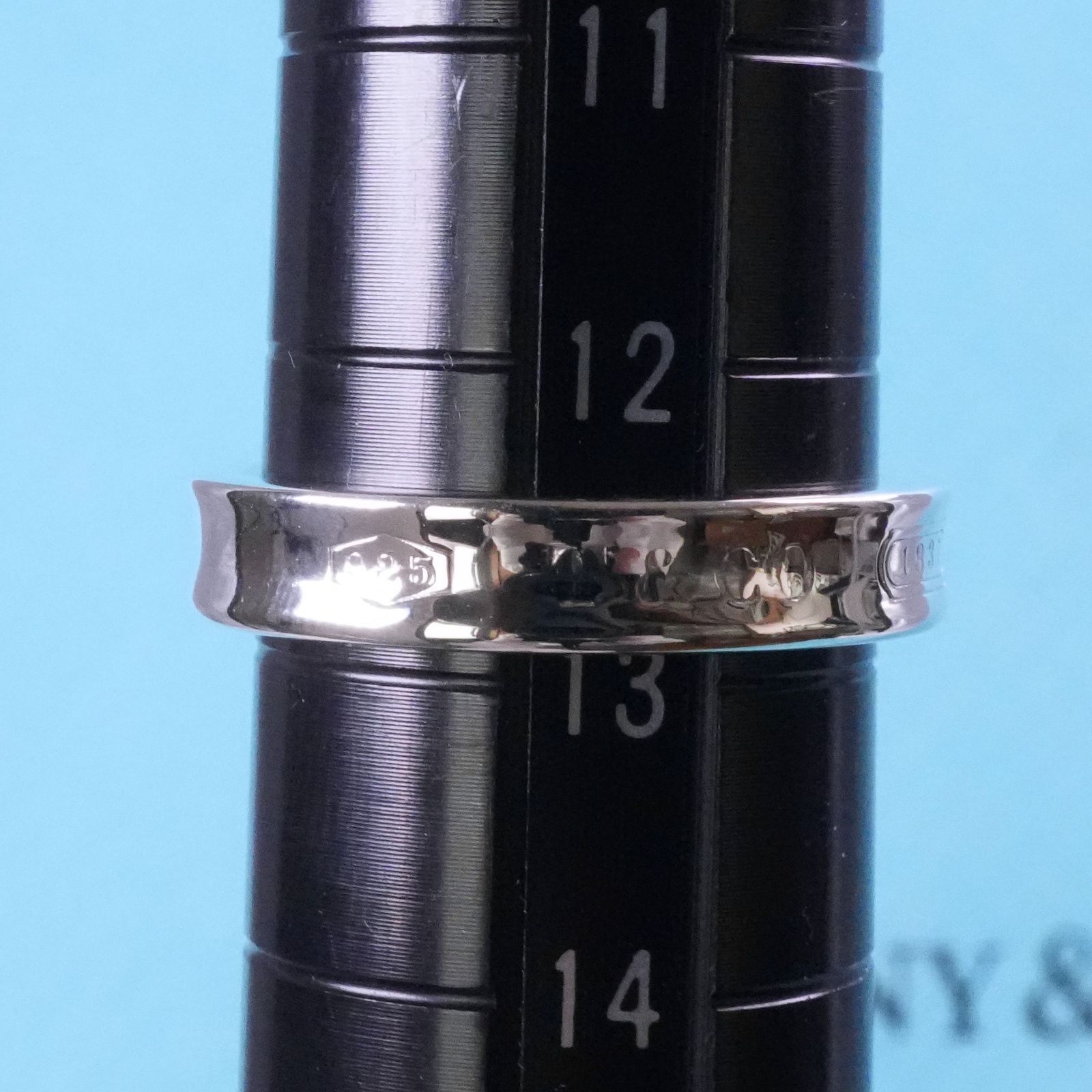 極美品12.5号 ティファニー 1837 ナロー スリム リング/25-1694S