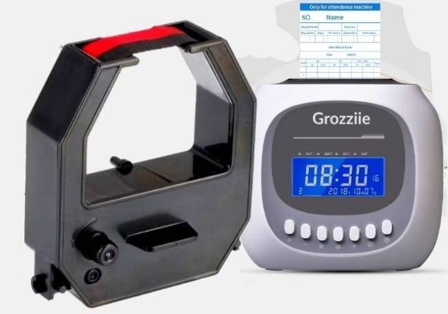 Grozziie 従業員用タイムカードレコーダー 黒・赤色印字可能 M880 未