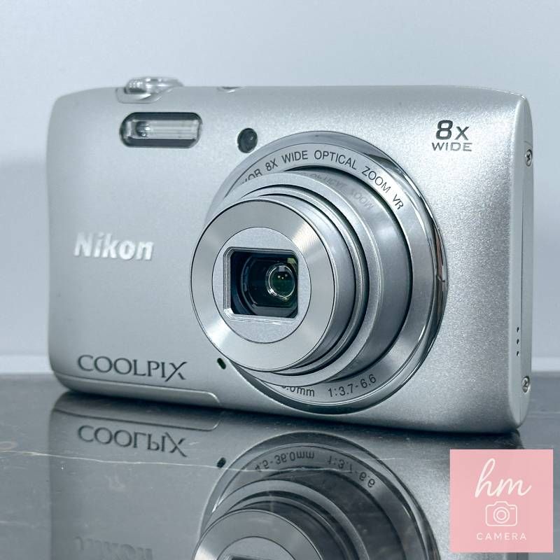 Nikon COOLPIX S3600 シルバー コンデジ デジカメ 中古カメラ 動作確認 