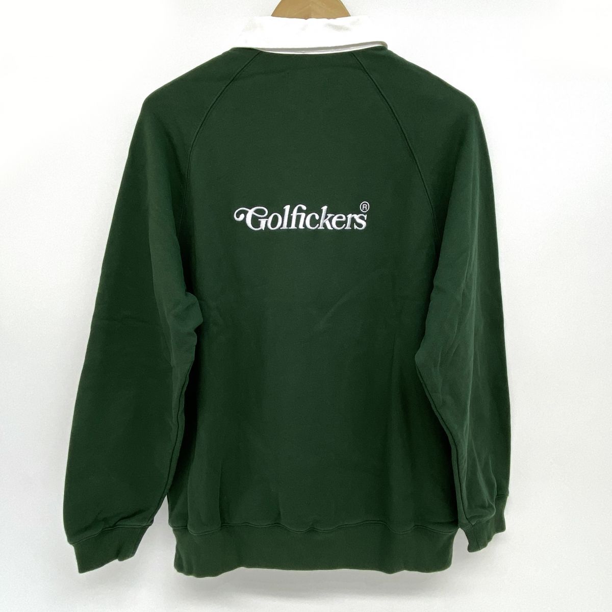 1円】Golfickers ゴルフィッカーズ 半袖スウェットポロシャツ ブラック