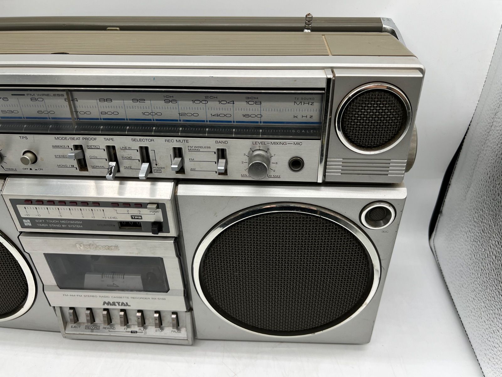 📻訳ありジャンク📻 National ナショナル ラジカセ RX-5150 FM/AM対応