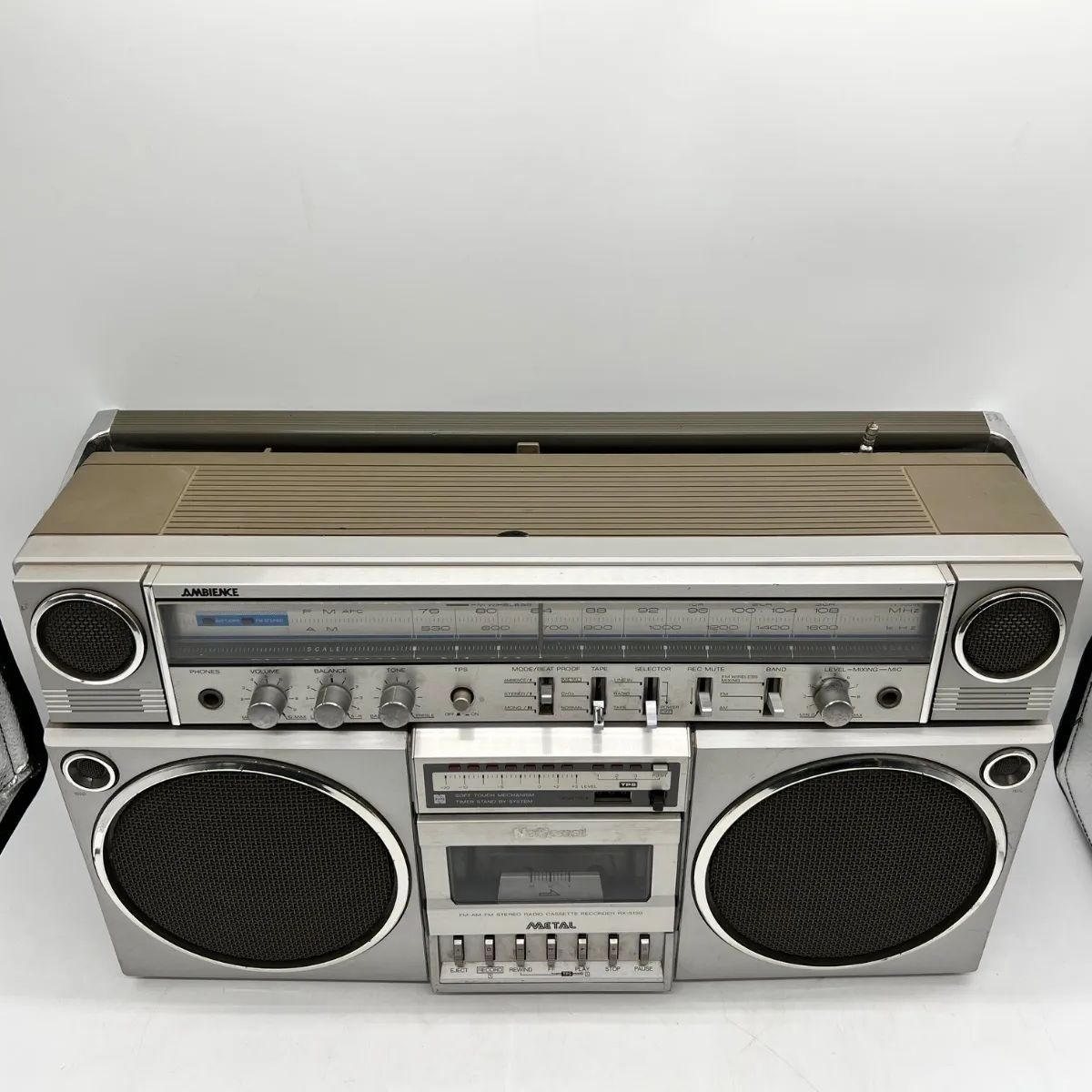 昭和レトロ National/ナショナル ラジオカセットレコーダー RX-1950 FM