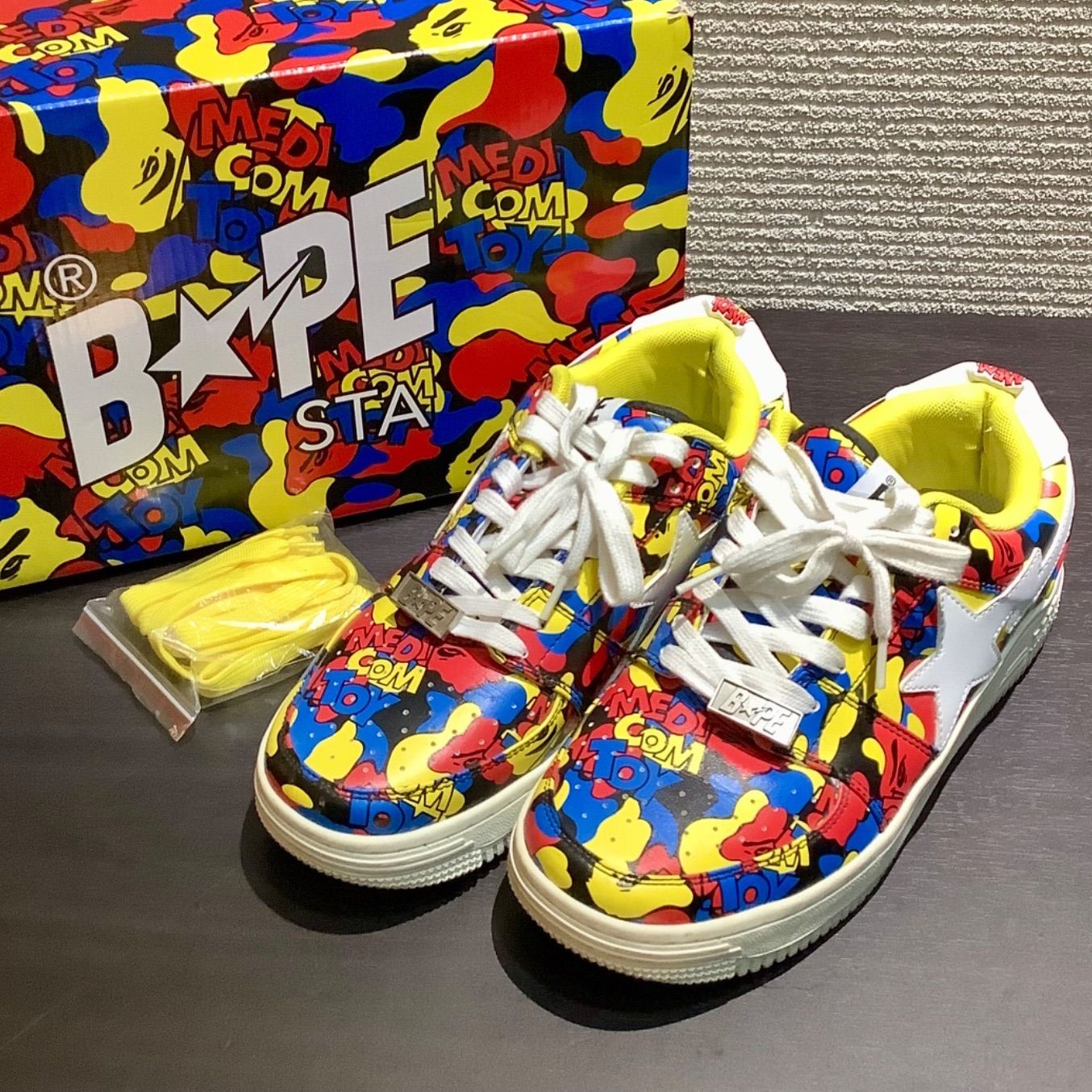 ベイプスタ×メディコムトイ BAPESTA × MEDICOM TOY BAPE STA LOW 