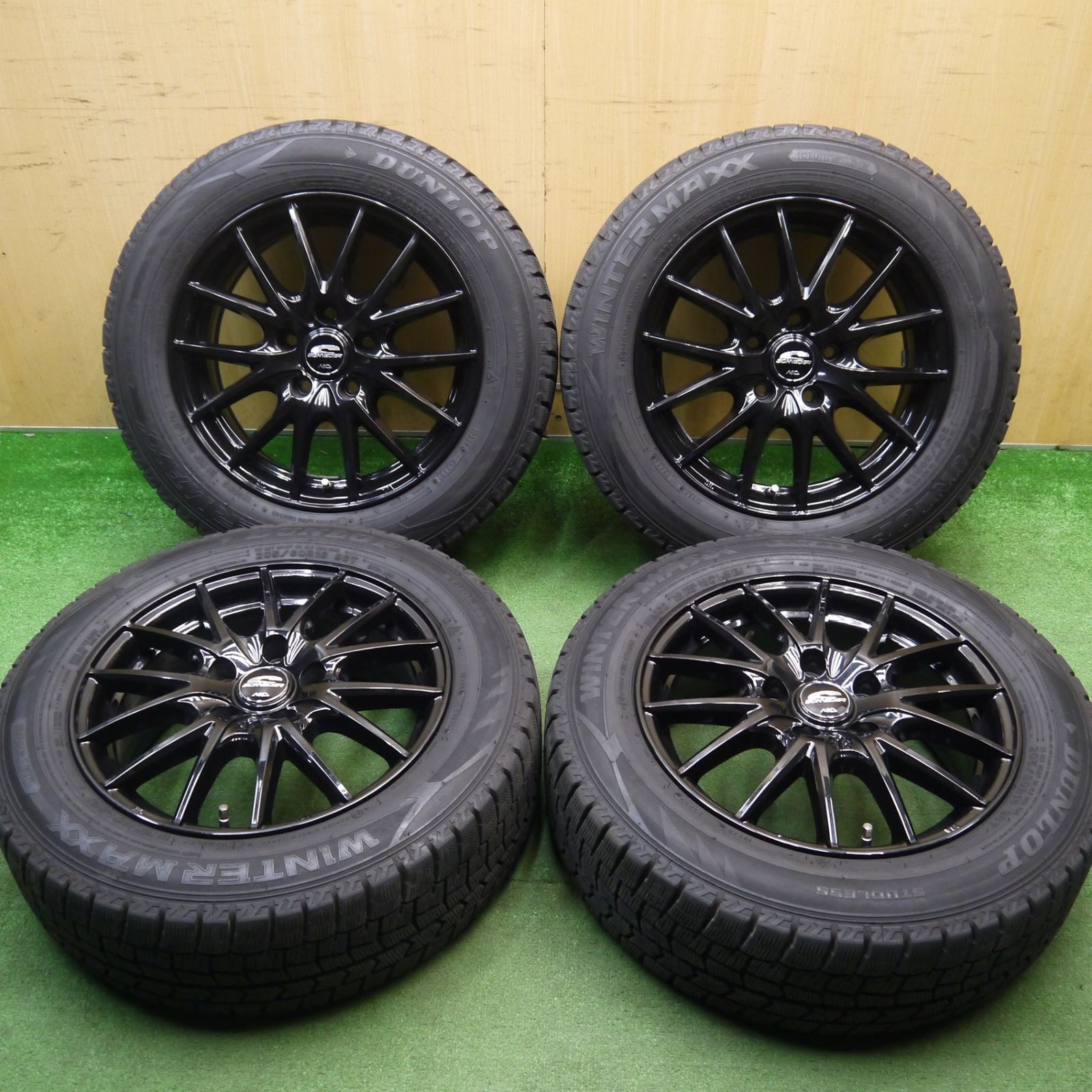 バリ溝！22年！キレイ！9.5分☆スタッドレス 205/60R16 ダンロップ 