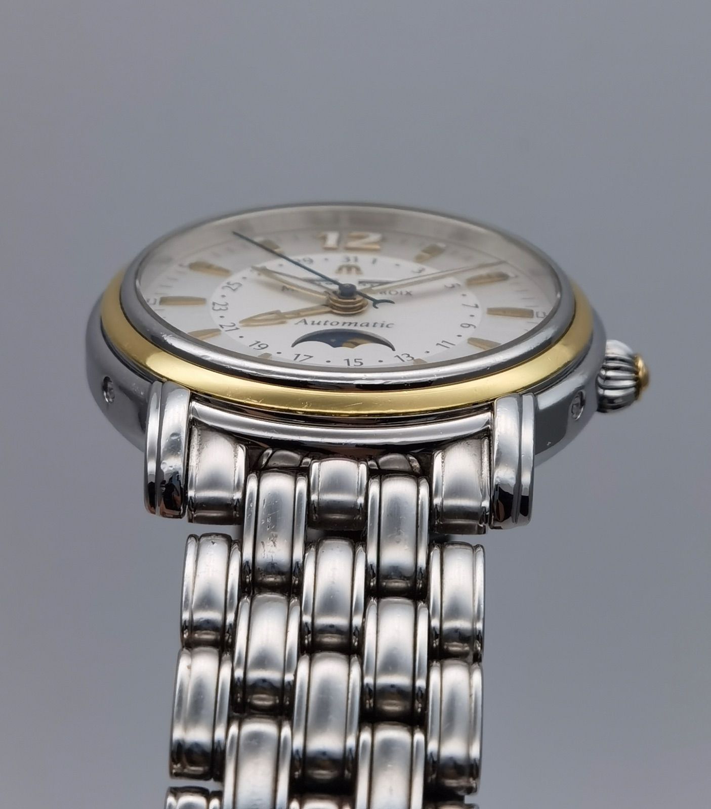  モーリスラクロア Maurice Lacroix マスターピース MP6347 トリプルカレンダー ムーンフェイズ YGベゼル 自動巻き メンズ 腕時計 冬コーデ 自動巻き時計 腕時計(アナログ)