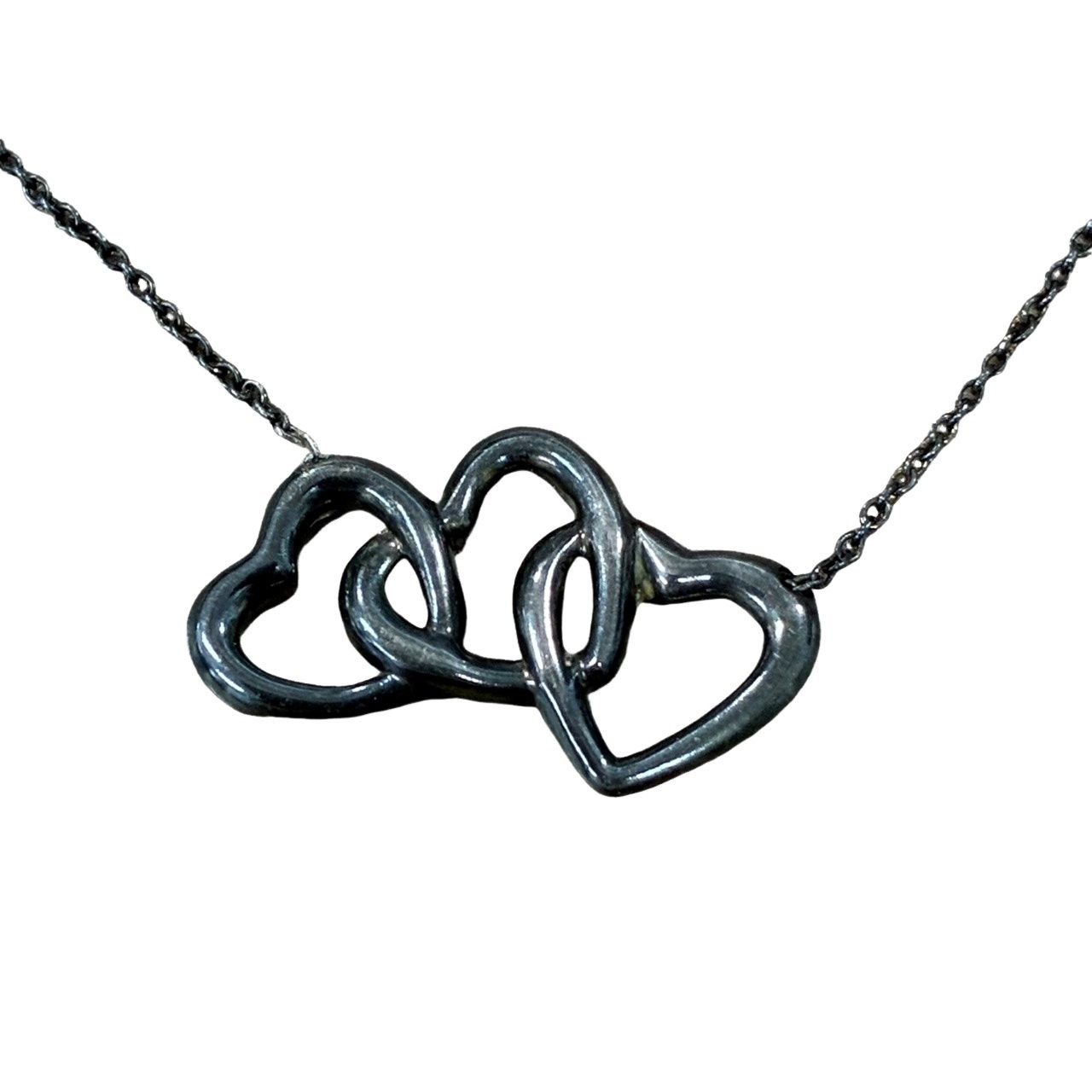 レディース TIFFANY ティファニー ネックレス トリプルハート SV925 