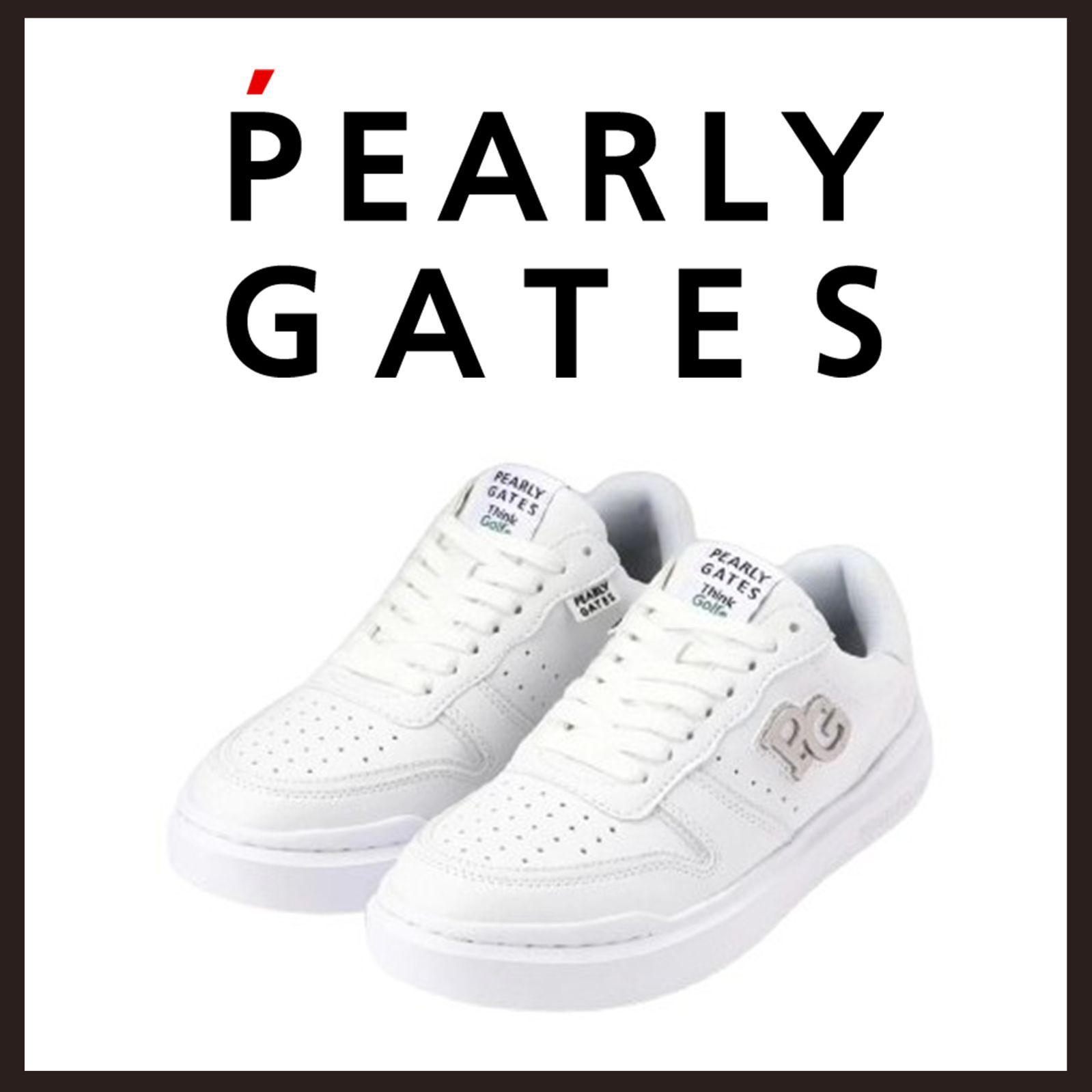 ゴルフ PEARLY GATES Think Golf ホワイト ゴルフシューズ