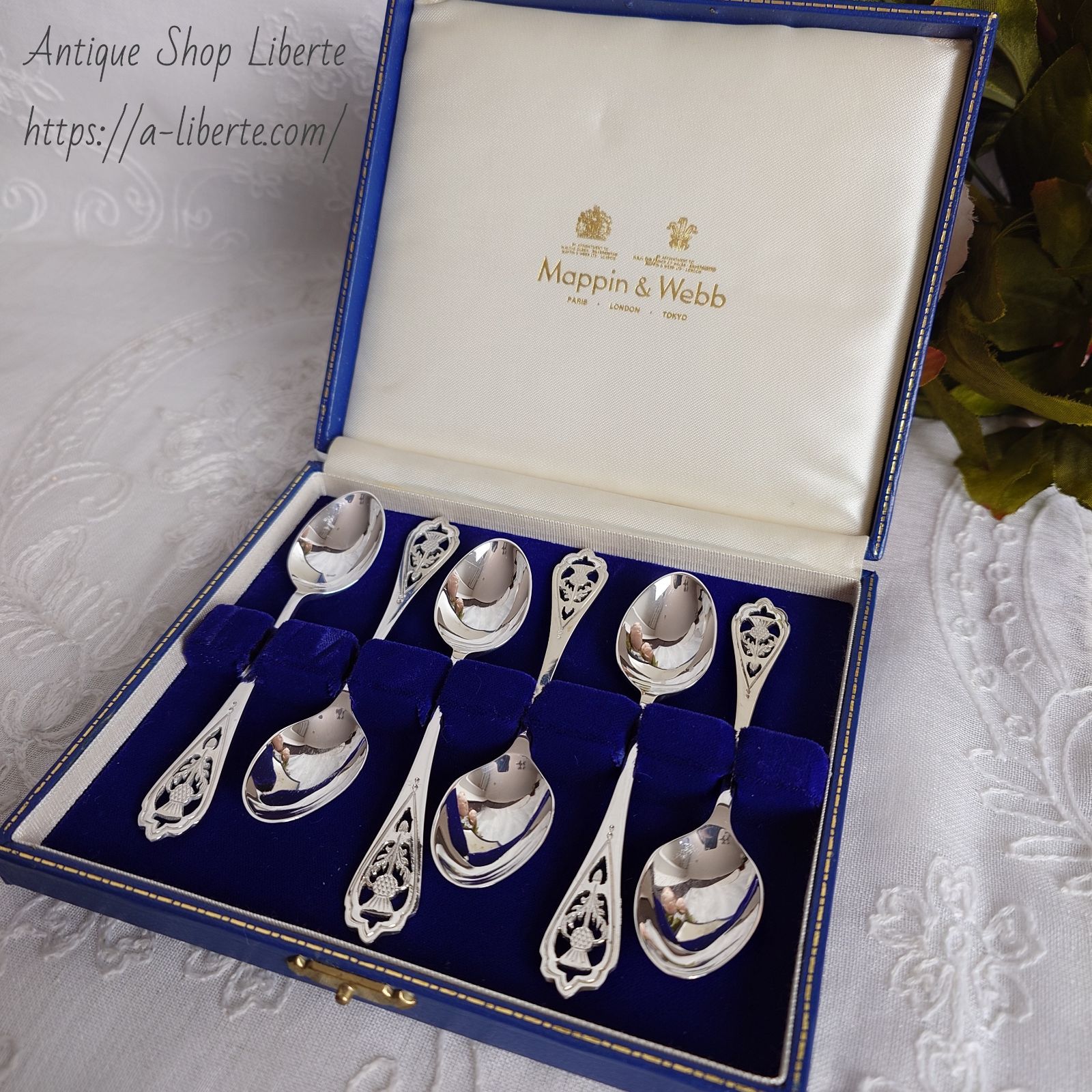 英国純銀 シルバー スプーン 1987年 バーミンガム Mappin&Webb