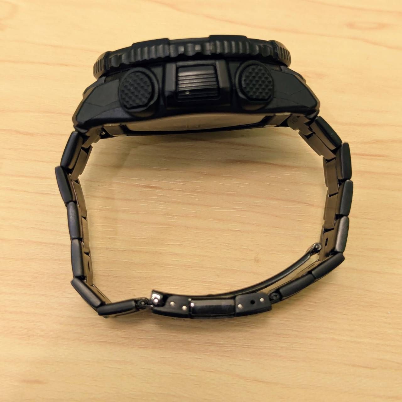 豊】希少メタルブレスレット CASIO カシオ PRO TREK プロトレック 