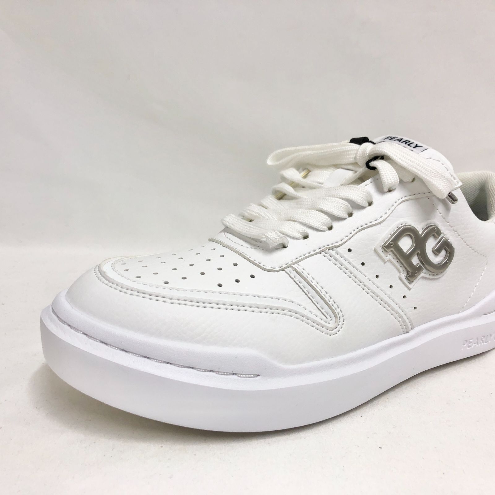 新品未使用 パーリーゲイツ THE SHOES ゴルフシューズ ホワイト 25cm 