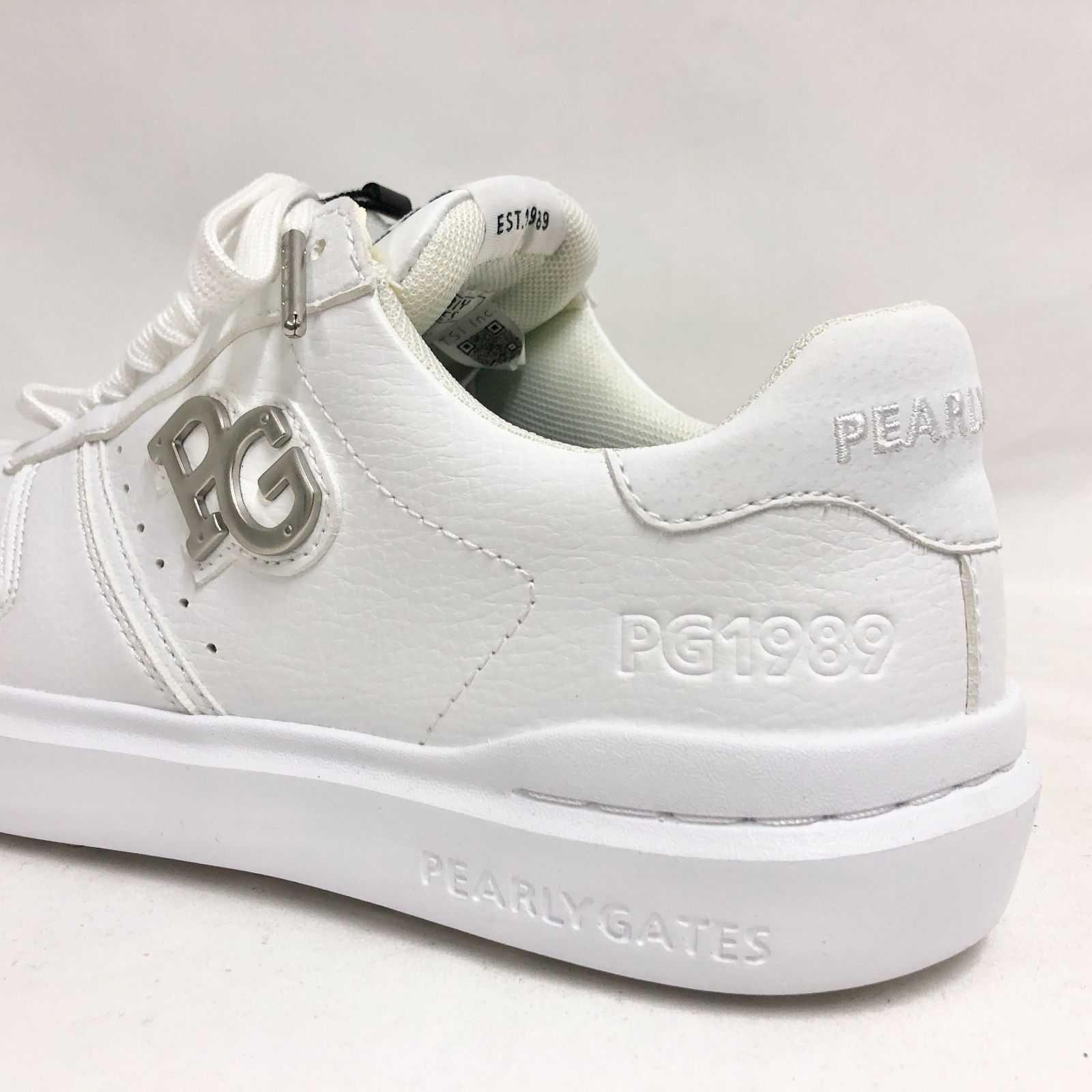 新品未使用 パーリーゲイツ THE SHOES ゴルフシューズ ホワイト 25cm 