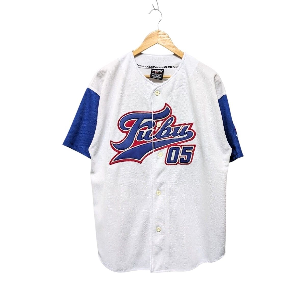 22 90s FUBU フブ ベースボールシャツ ユニフォーム ゲームシャツ 半袖