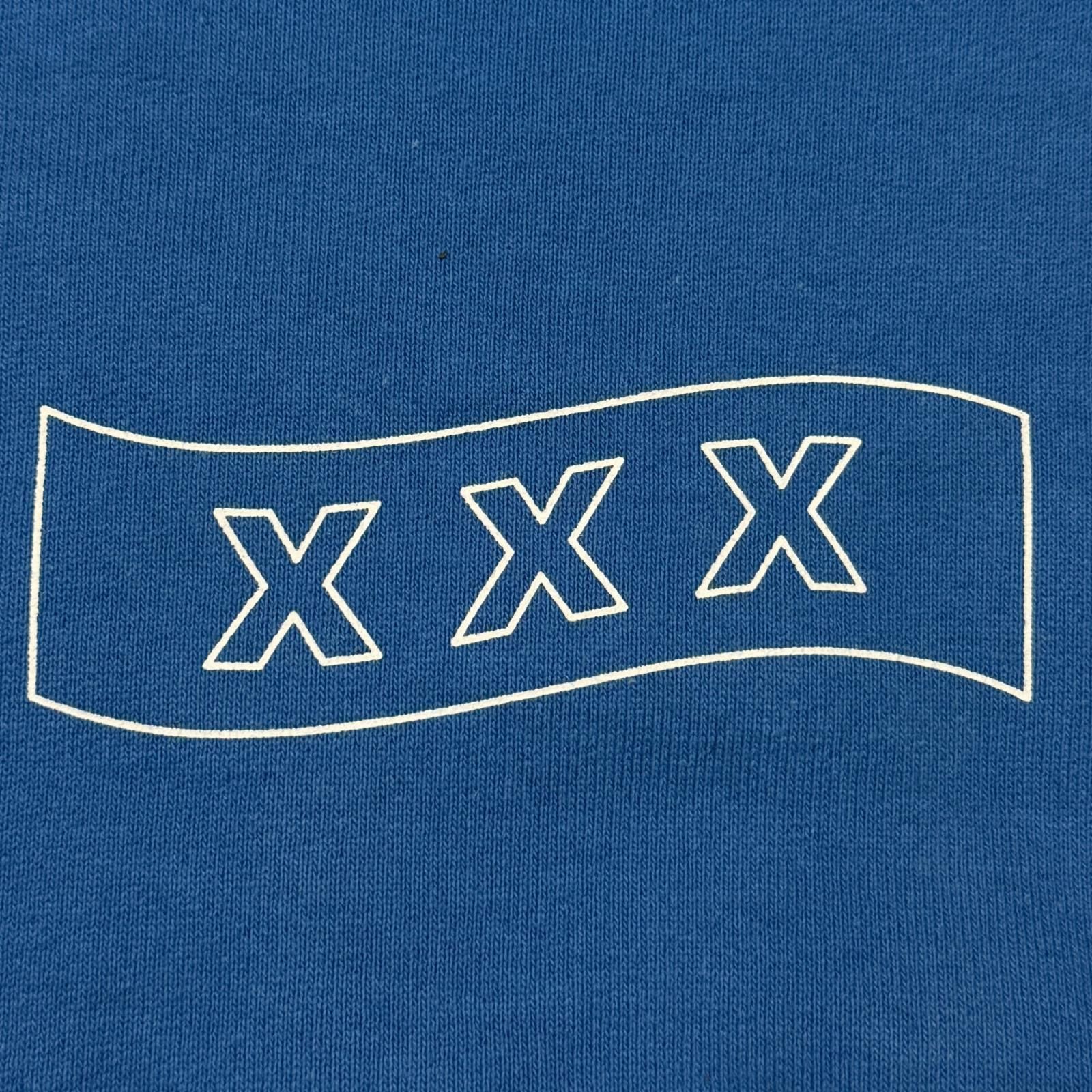 参考上代33000円 GOD SELECTION XXX CREW NECK SWEAT SHIRT クルーネックスウェット トレーナー ゴッドセレクショントリプルエックス GX-A26-CS-04 ブルー M （11228M） 参考上代33000円 GOD SELECTION XXX CREW NECK SWEAT SHIRT クルー