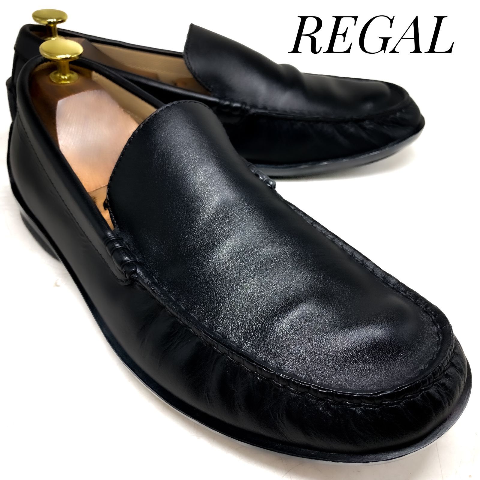 REGAL リーガル レザーローファー スリッポン Y543L 黒 ブラック 26cm