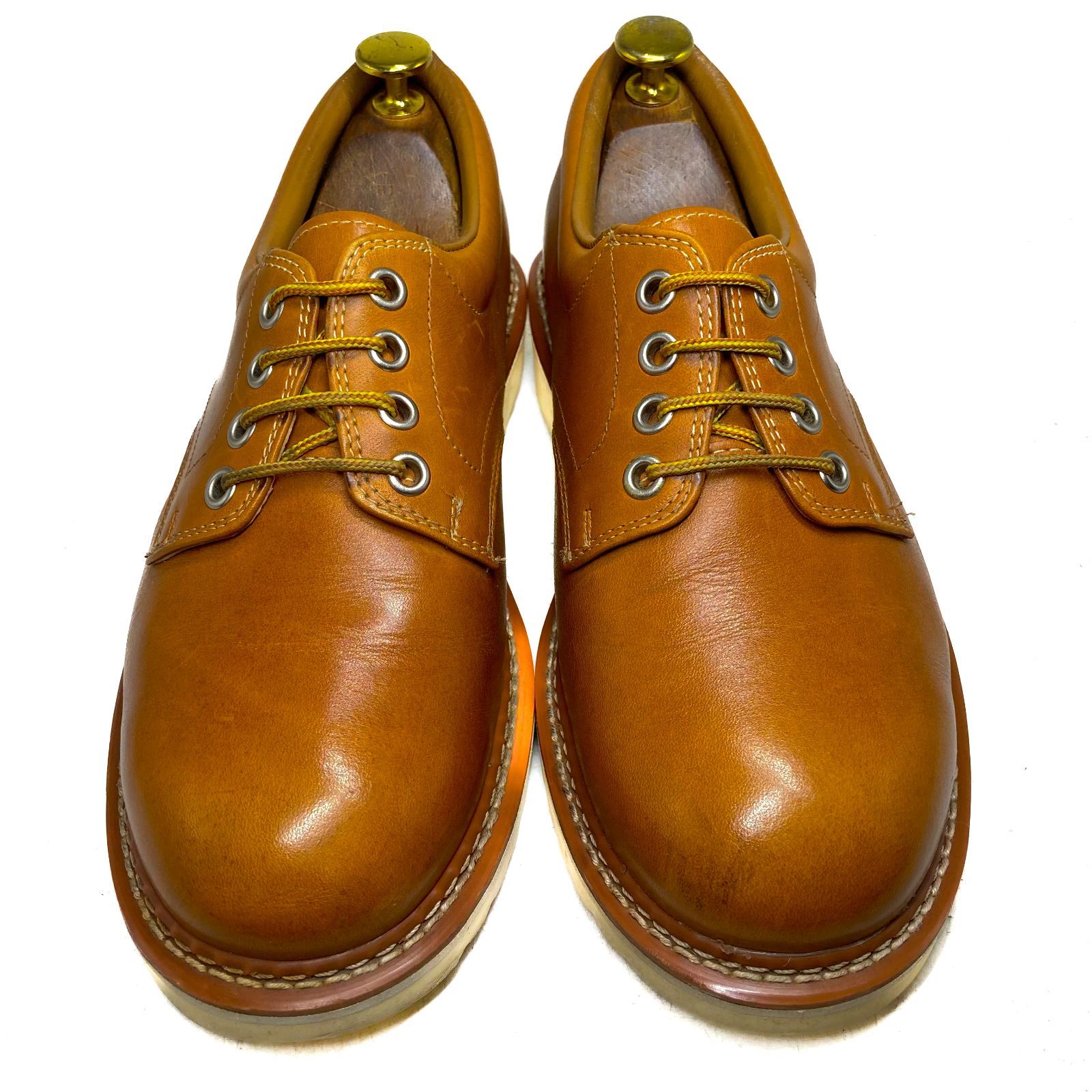 REGAL リーガル プレーントゥ レザーシューズ 676AD 茶 ブラウン 25cm 