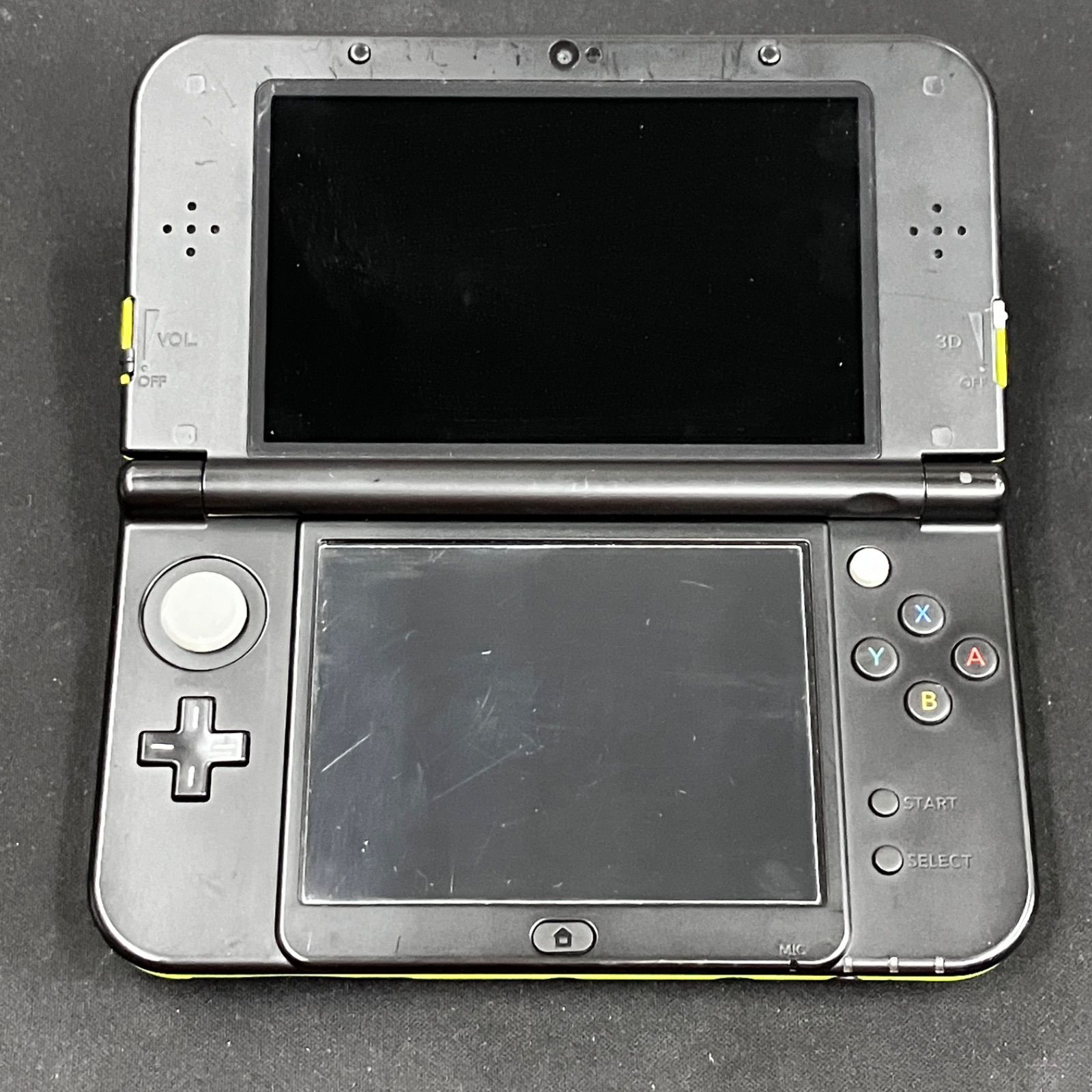 大人気，定番 中古 New3DSLL 本体 ライム ブラック