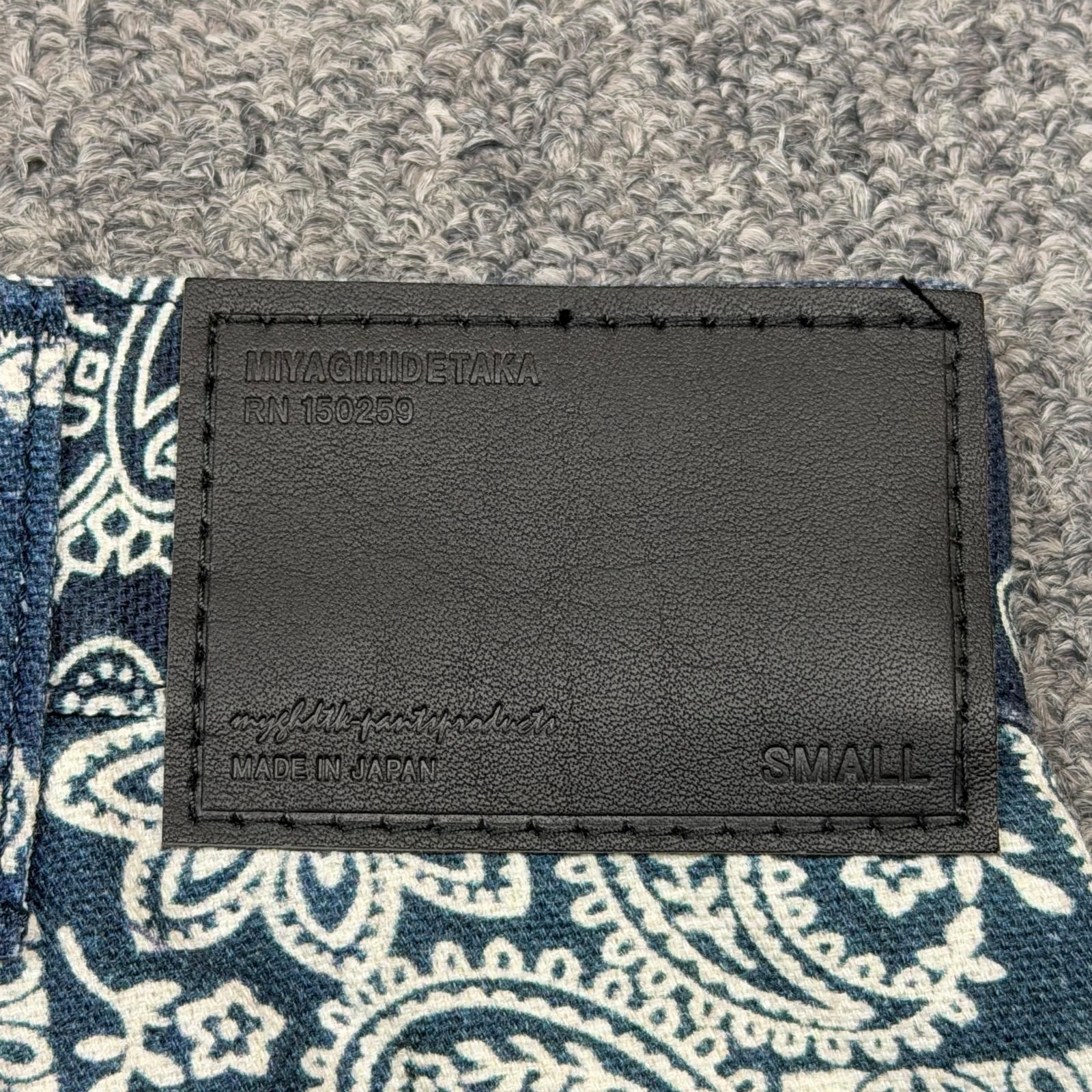 参考上代38500円 未使用 MIYAGI HIDETAKA Bandana pants バンダナ 