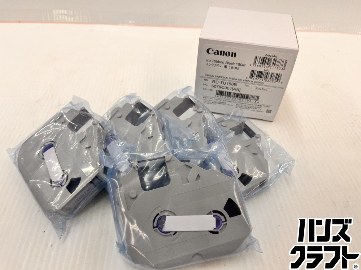 ★キャノン Canon　インクリボン　黒　150m　RC-TU150B　5個入　未使用品