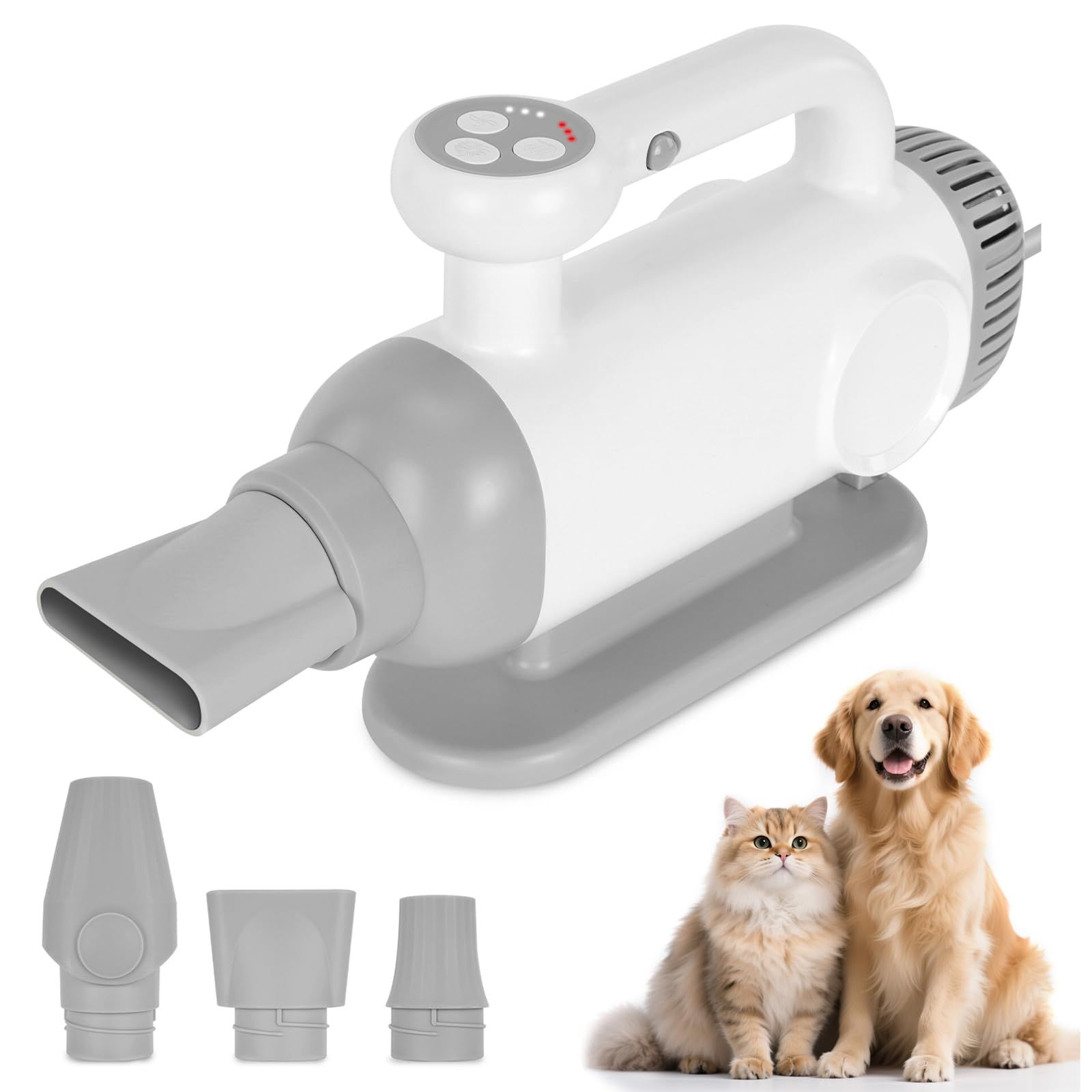 犬猫ハンズフリー　ドライヤー HUG AIR(ハグエアー) ハンズフリードライヤー(犬・猫用)｜PET-DRY01WH