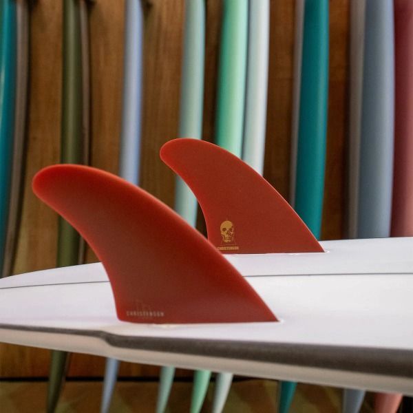 CHRISTENSON サーフボードフィン 2枚セット FCS2 エフシーエスツー CHRISTENSON TWIN FIN PG M-L クリス