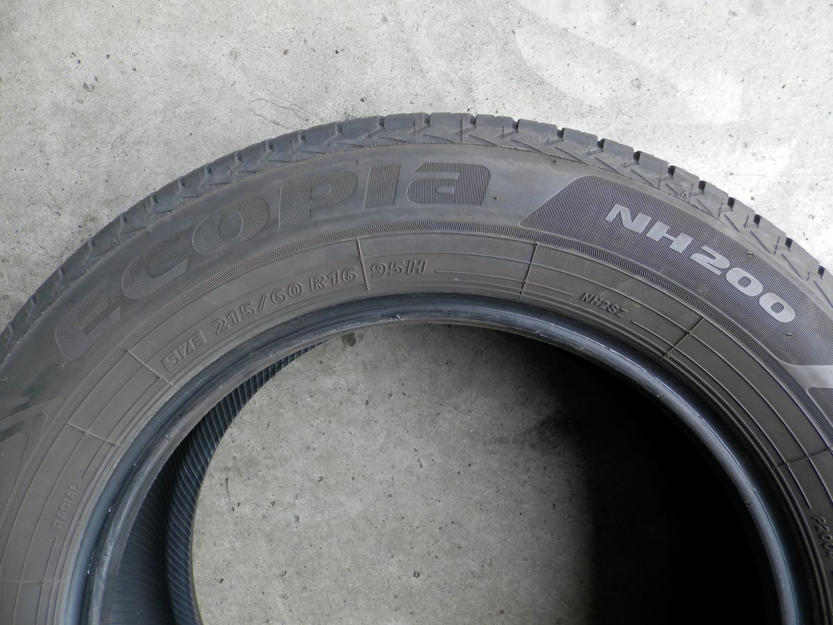 215/60 R16 BRIDGESTONE Ecopia ラジアルタイヤ 215/60R16 ブリヂストン ECOPIA NH200 ラジアルタイヤ 4本SET 2022年製