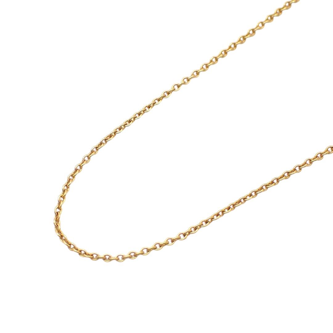 Tiffany & Co. ティファニー ネックレス チェーン 750 K18 イエロー 