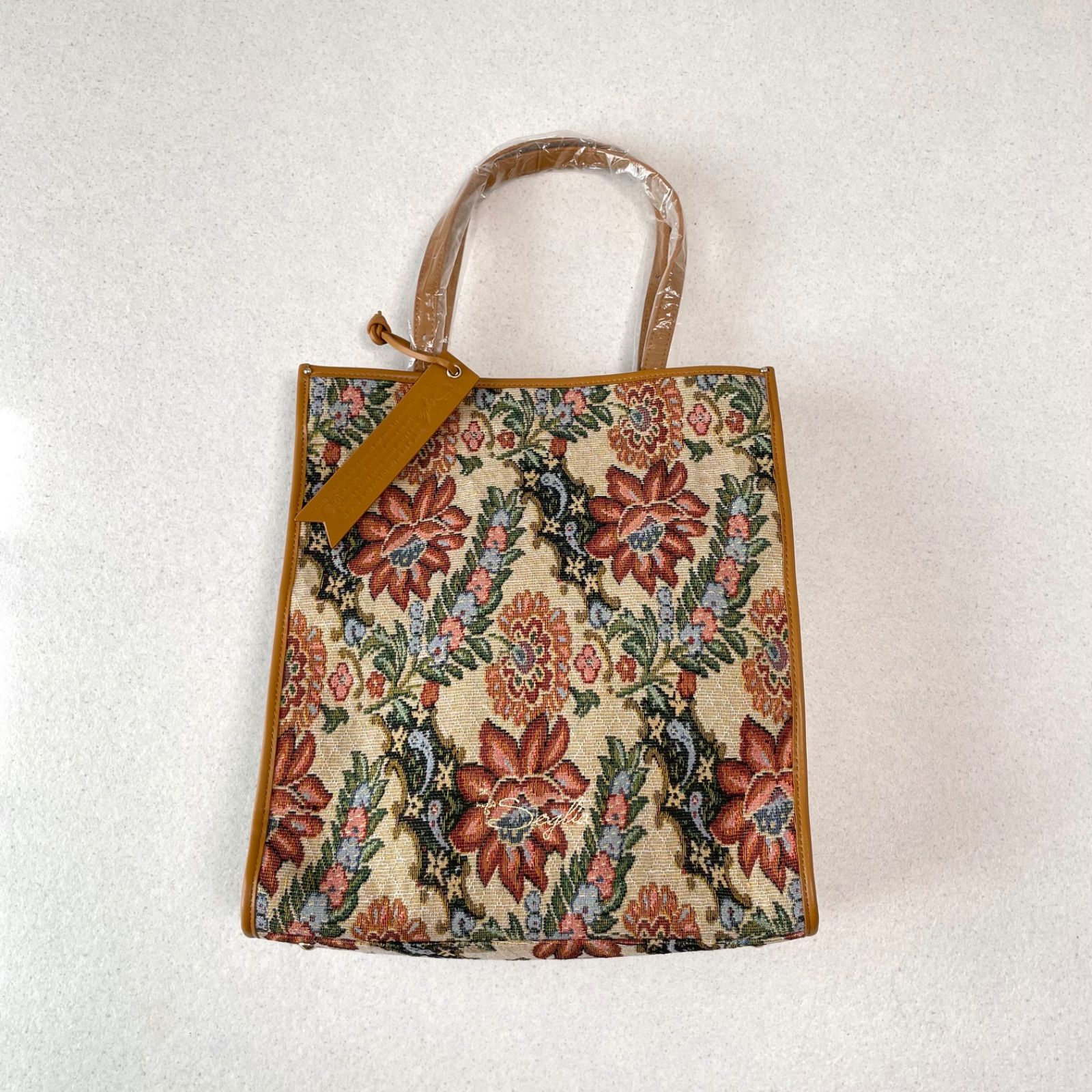 未使用品 Merci メルシー 花柄 ペイズリー柄 ジャガード ゴブラン 