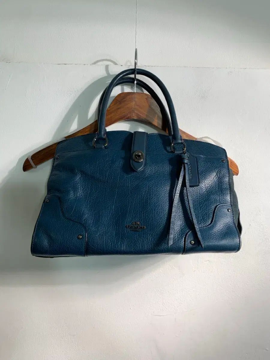 コーチ　ハンドバッグ　ビジネス　青 COACH - コーチ／COACH バッグ ブリーフケース ビジネスバッグ 鞄