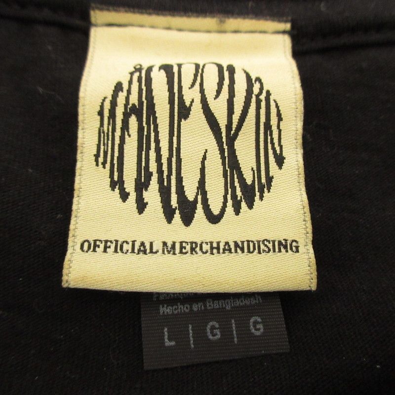MANESKIN IWBYS Tシャツ M ブラック 初期タグ 姫路東店】 中古 MANESKIN マネスキン 半袖Tシャツ IWBYS ブラック