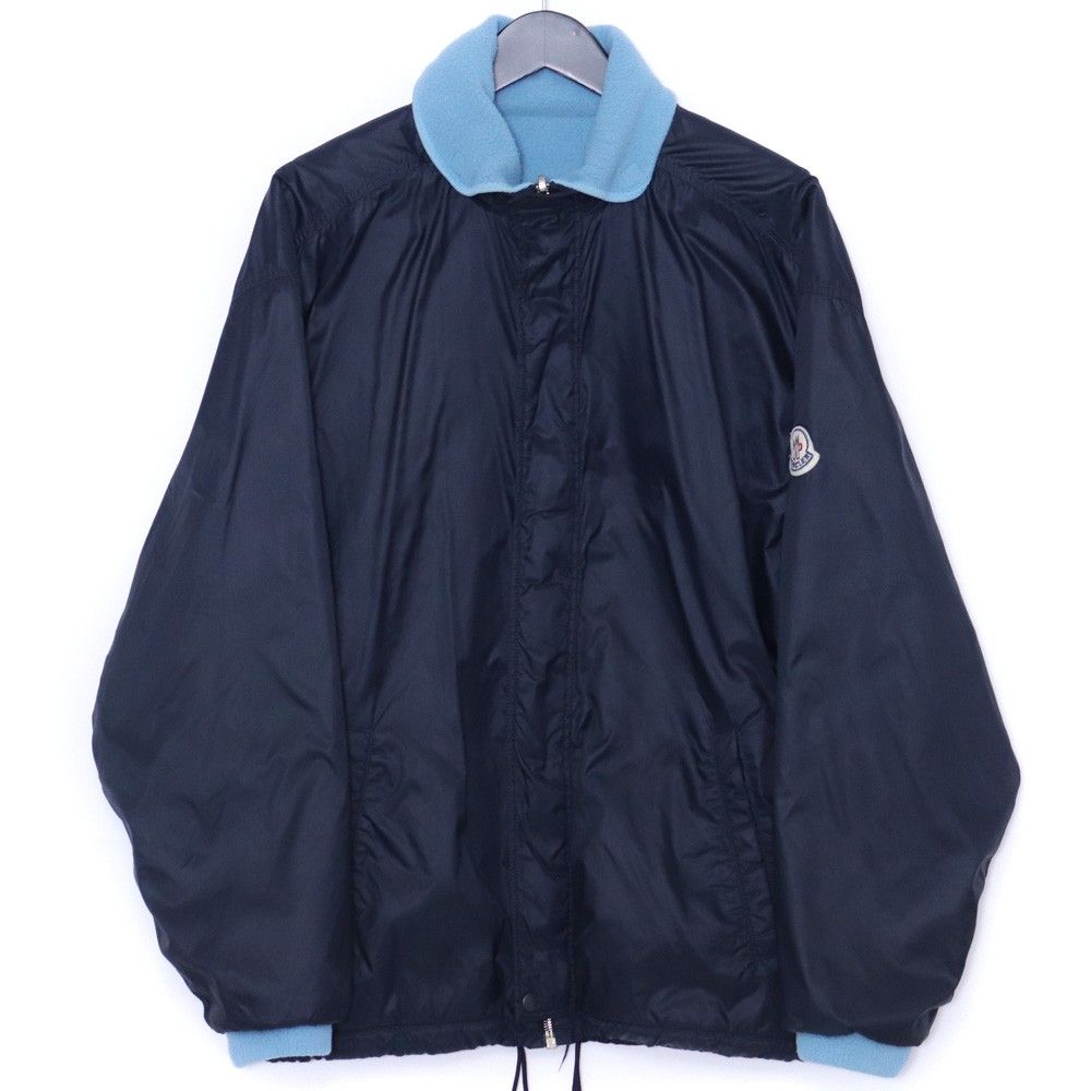 MONCLER リバーシブル ブルゾン M MONCLER ナイロン フリース リバーシブルジャケット Mサイズ ネイビー