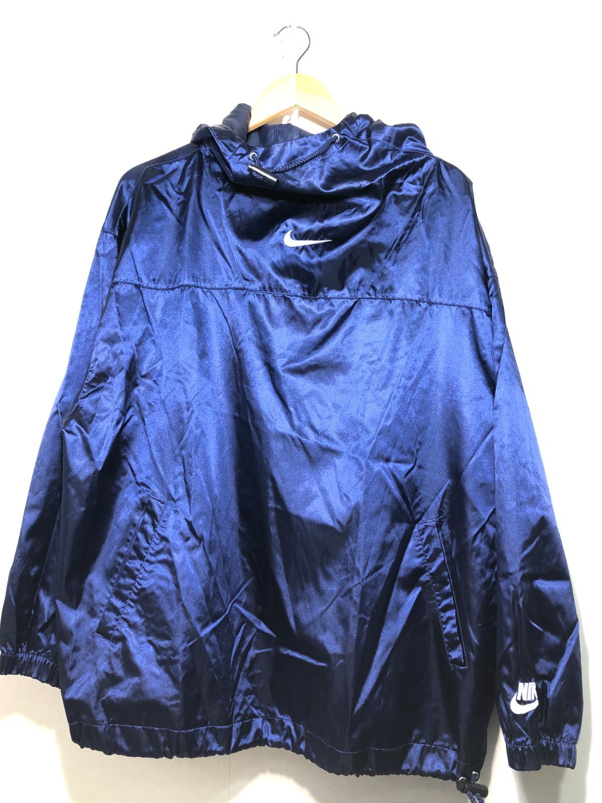 513012 NIKE 90s プルオーバー ナイロン ジャケット L ネイビー