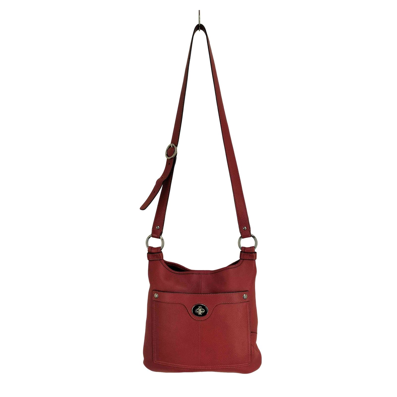 コーチ COACH 本革 フロントポケット ショルダーバッグ レディース 