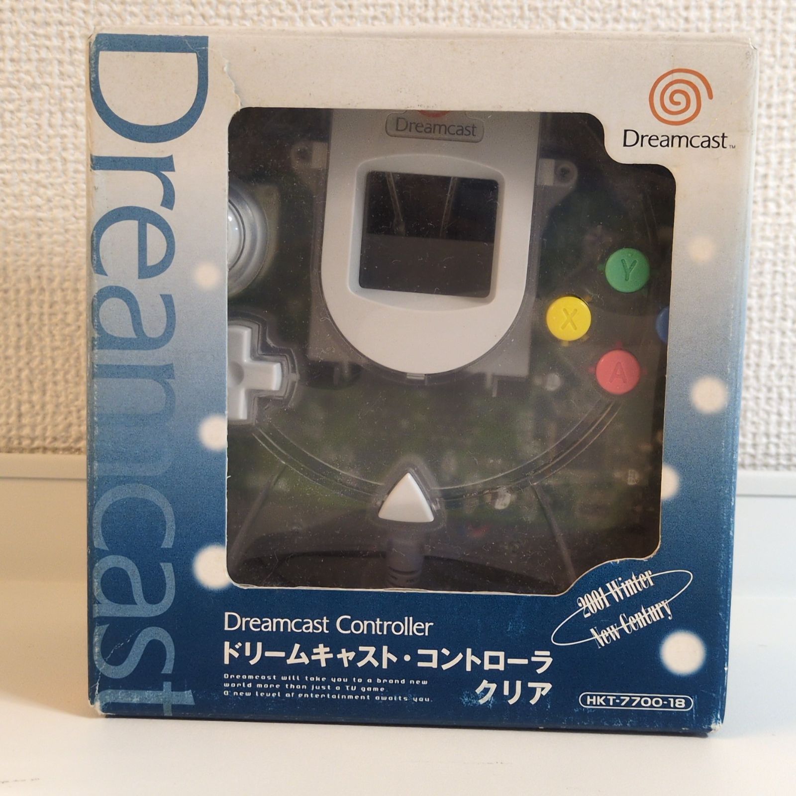 【中古・未使用品】ドリームキャスト・コントローラ クリア（箱いたみ